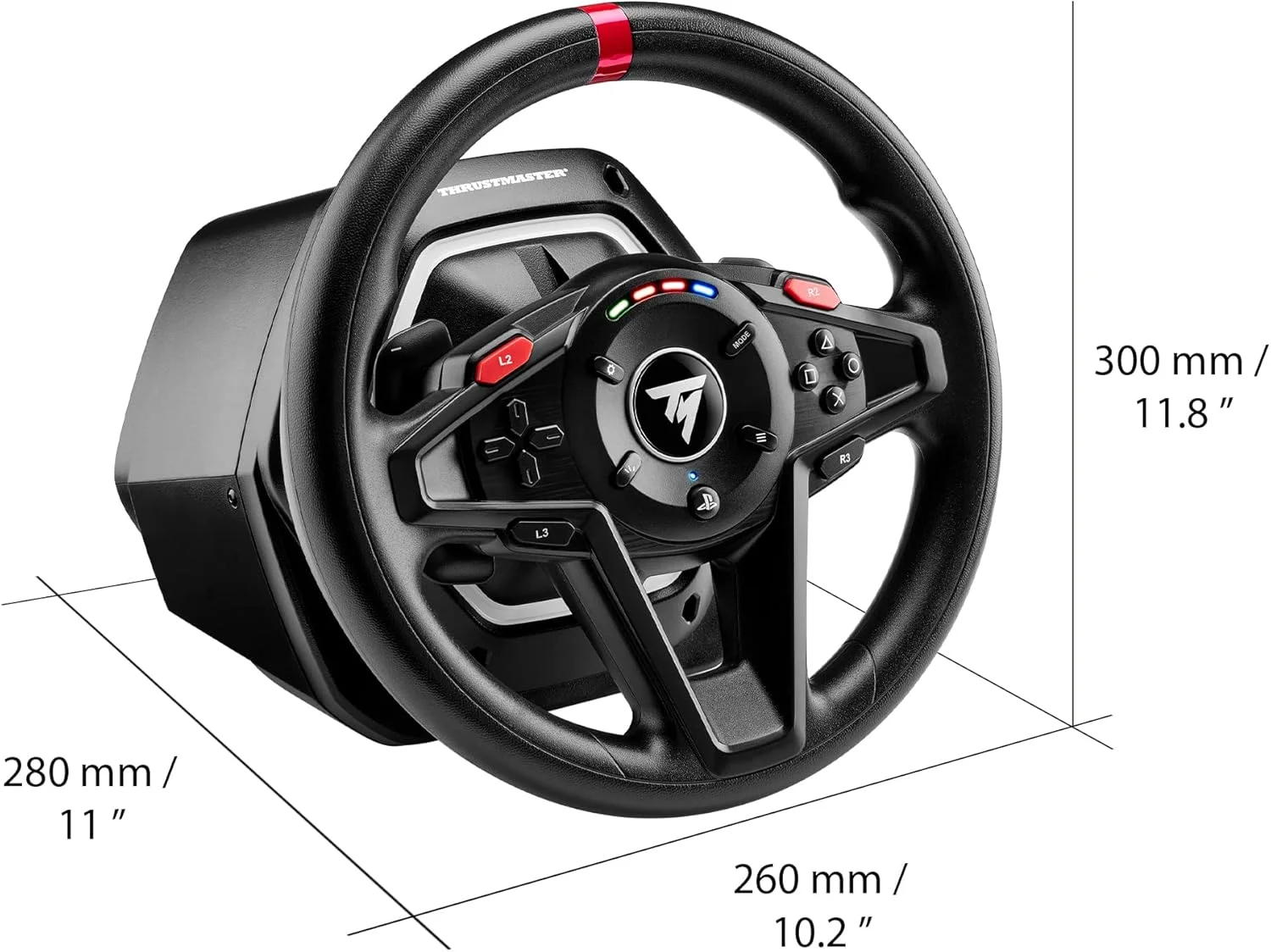 فرمان مسابقه و پدال‌های مغناطیسی ThrustMaster T128 Force Feedback برای PS5 / PS4 / PC