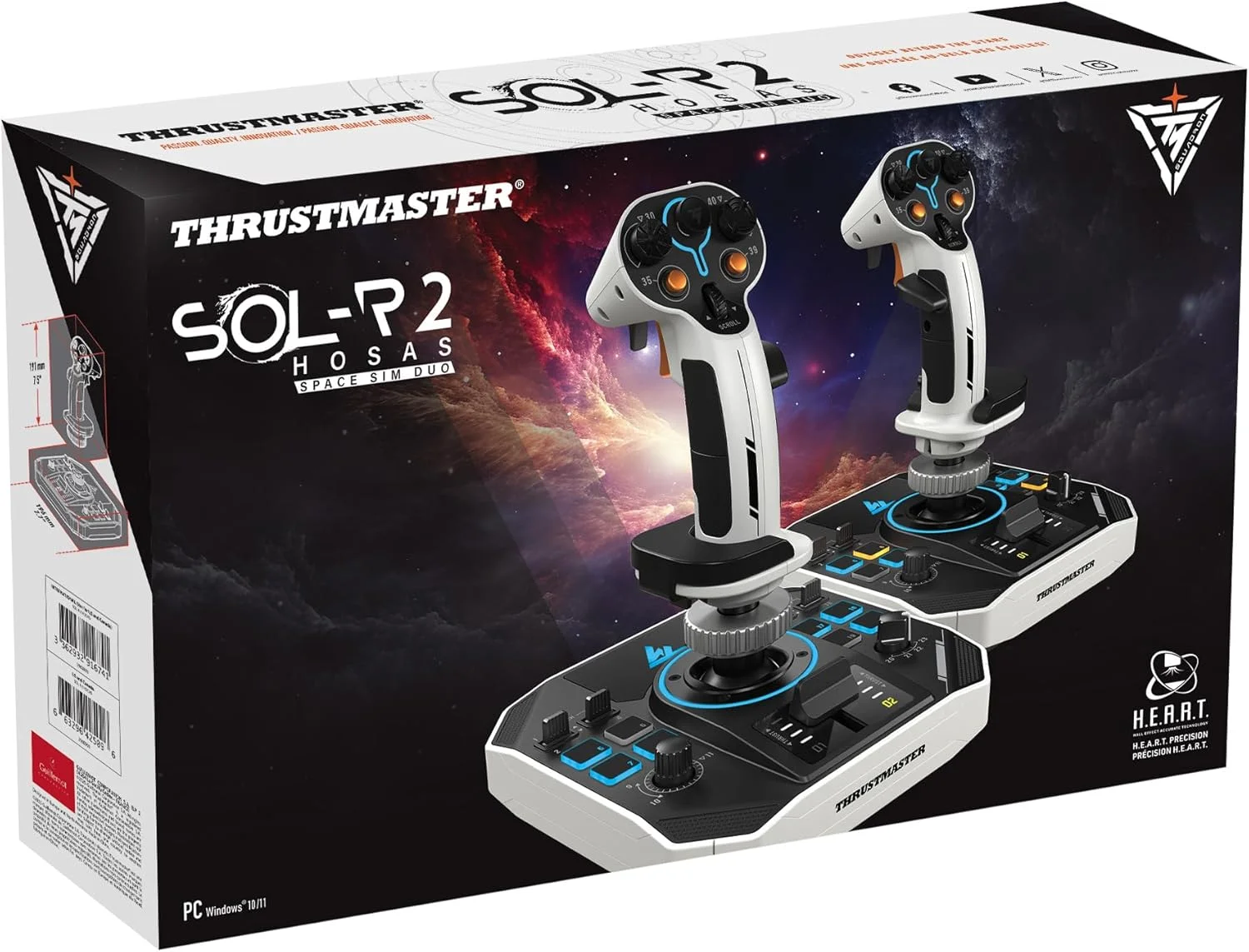 ست دوتایی Thrustmaster Sol-R 2 HOSAS Space Sim – تجهیزات HOSAS برای نبرد و اکتشاف فضایی در رایانه شخصی