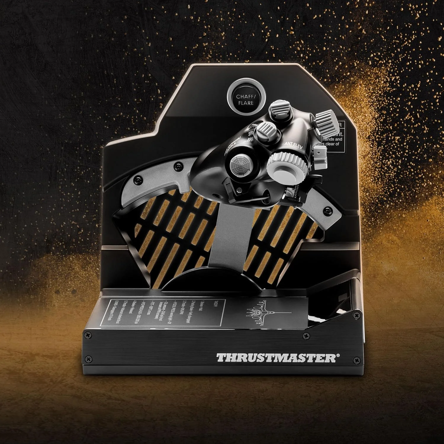 سیستم دریچه گاز فلزی Thrustmaster Viper TQS برای کامپیوتر، دقت اثر هال، 21 دکمه اکشن، 5 محور، عملکردهای نمادین Chaff/Flare، دارای مجوز از نیروی هوایی ایالات متحده