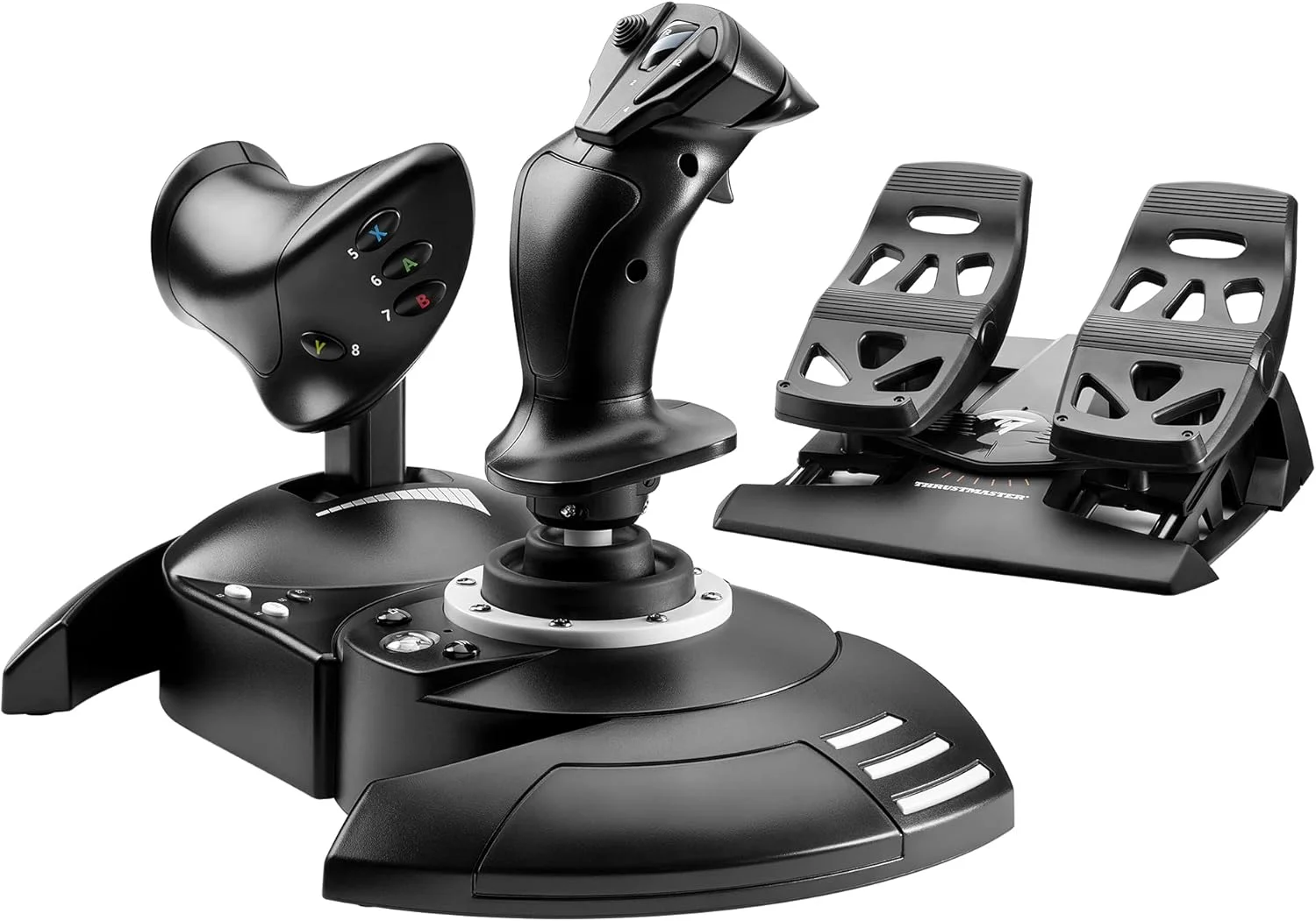 ست کامل Thrustmaster T.Flight X - جوی استیک پرواز با دقت بالا، دریچه گاز و پدال های رادر برای Xbox Series X|S، Xbox One و PC