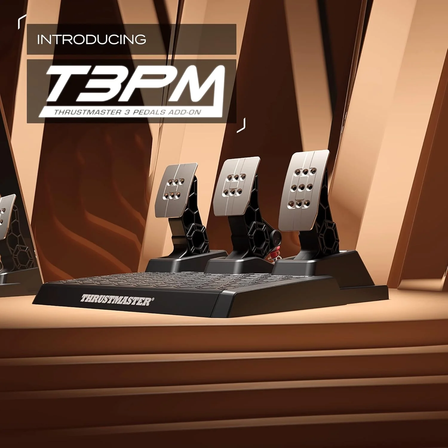 پدال های مغناطیسی Thrustmaster T3PM، PS5، PS4، Xbox One، Xbox Series X|S، PC، 4 حالت فشار، سرهای پدال 100% فلزی، پایه وزنی