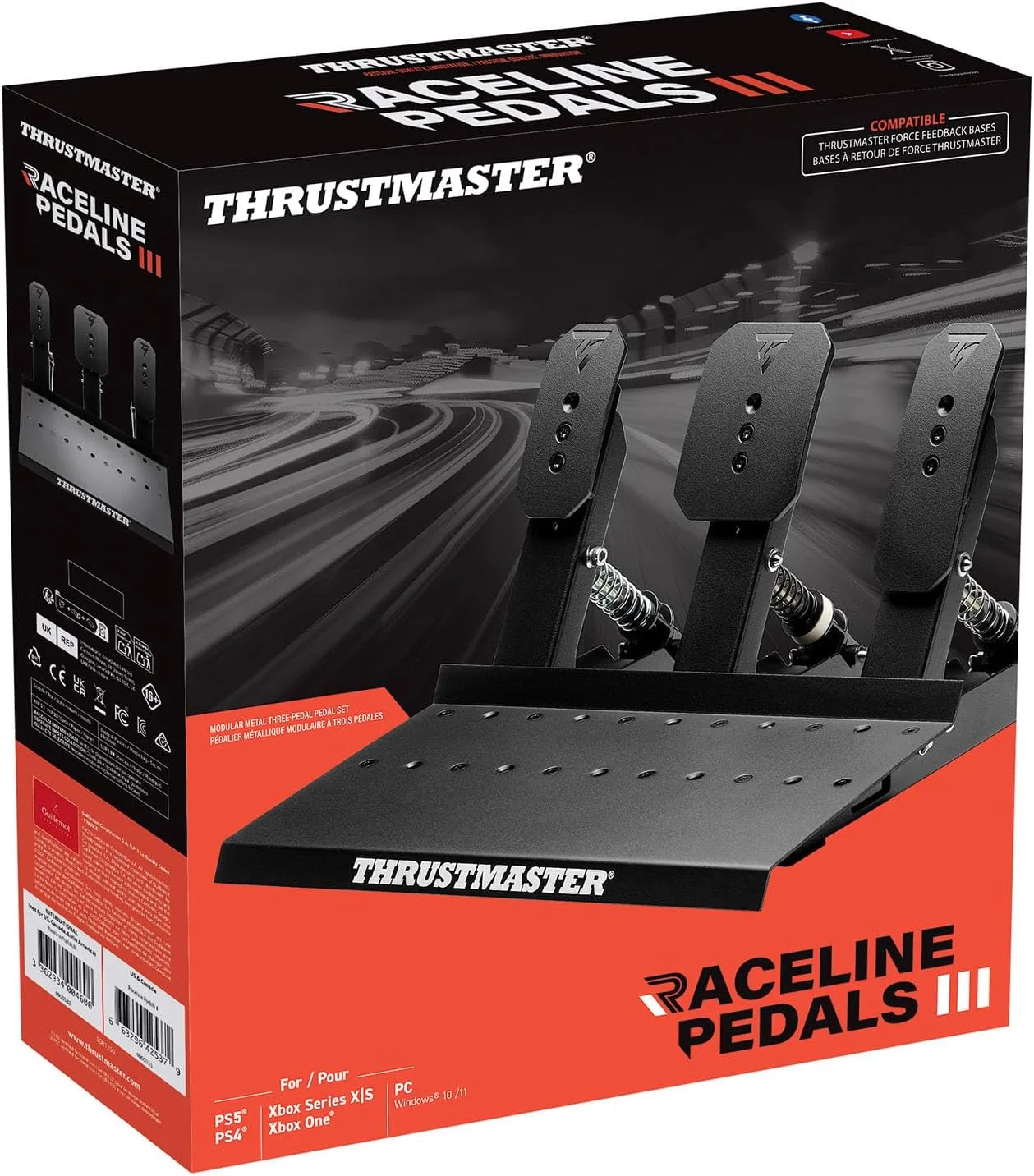 پدال های Thrustmaster Raceline III، مجموعه پدال ماژولار برای PS5، PS4، Xbox و PC