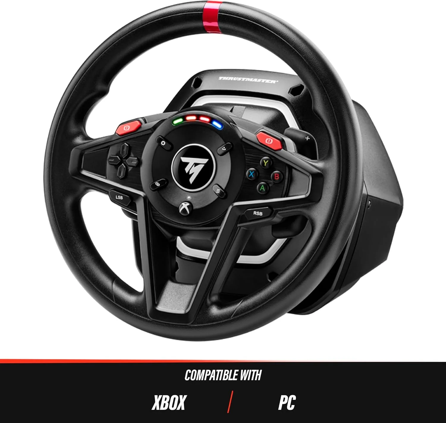 فرمان مسابقه Thrustmaster T128 - فرمان نیروی بازخورد سطح پایه برای Xbox Series X|S، Xbox One و PC