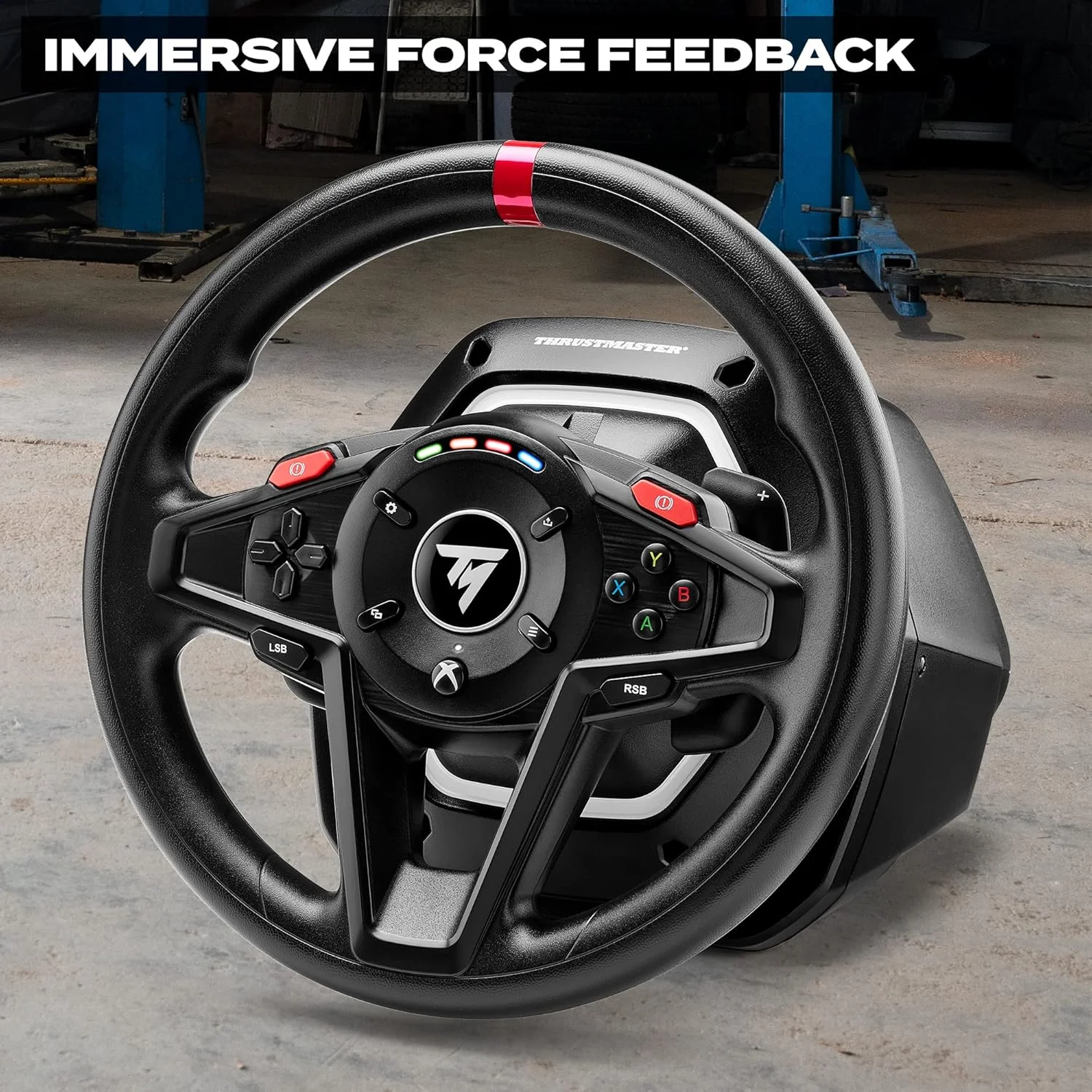 فرمان مسابقه Thrustmaster T128 - فرمان نیروی بازخورد سطح پایه برای Xbox Series X|S، Xbox One و PC