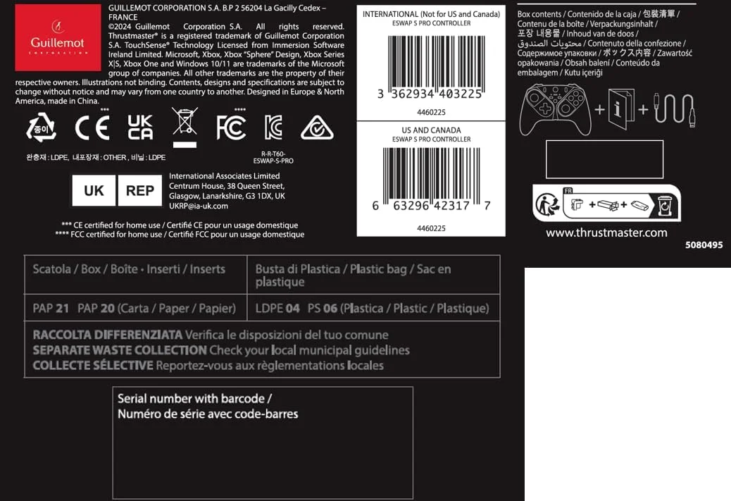 کنترلر حرفه ای ماژولار Thrustmaster ESWAP S – کنترلر با عملکرد بالا برای Xbox Series X|S، Xbox One و PC کنترلر حرفه ای ماژولار Thrustmaster ESWAP S – کنترلر با عملکرد بالا برای Xbox Series X|S، Xbox One و PC