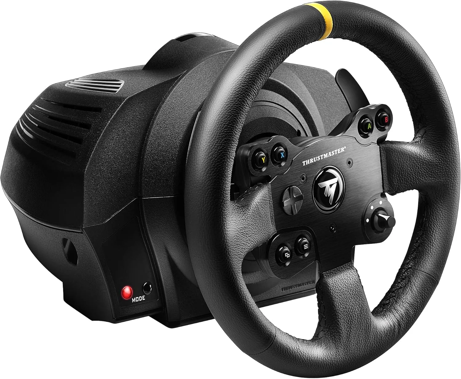 فرمان مسابقه Thrustmaster TX نسخه چرمی، فرمان و پدال مسابقه، Xbox Series X|S، بازخورد نیرو، موتور بدون جاروبک، سیستم دو تسمه، فناوری مغناطیسی، فرمان قابل تعویض
