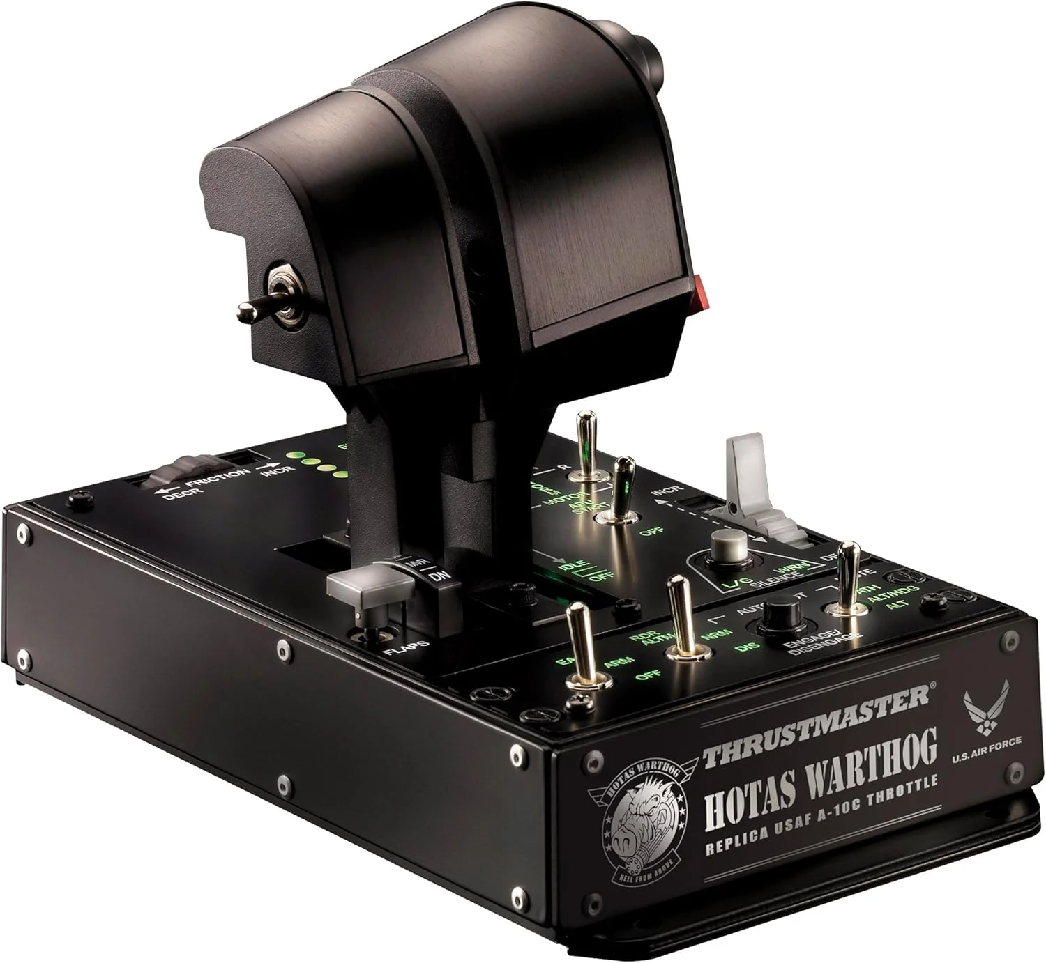 Thrustmaster Hotas Warthog - اهرم گاز دوتایی و استیک کنترل با فناوری دقیق HallEffect H.E.A.R.T برای کامپیوتر
