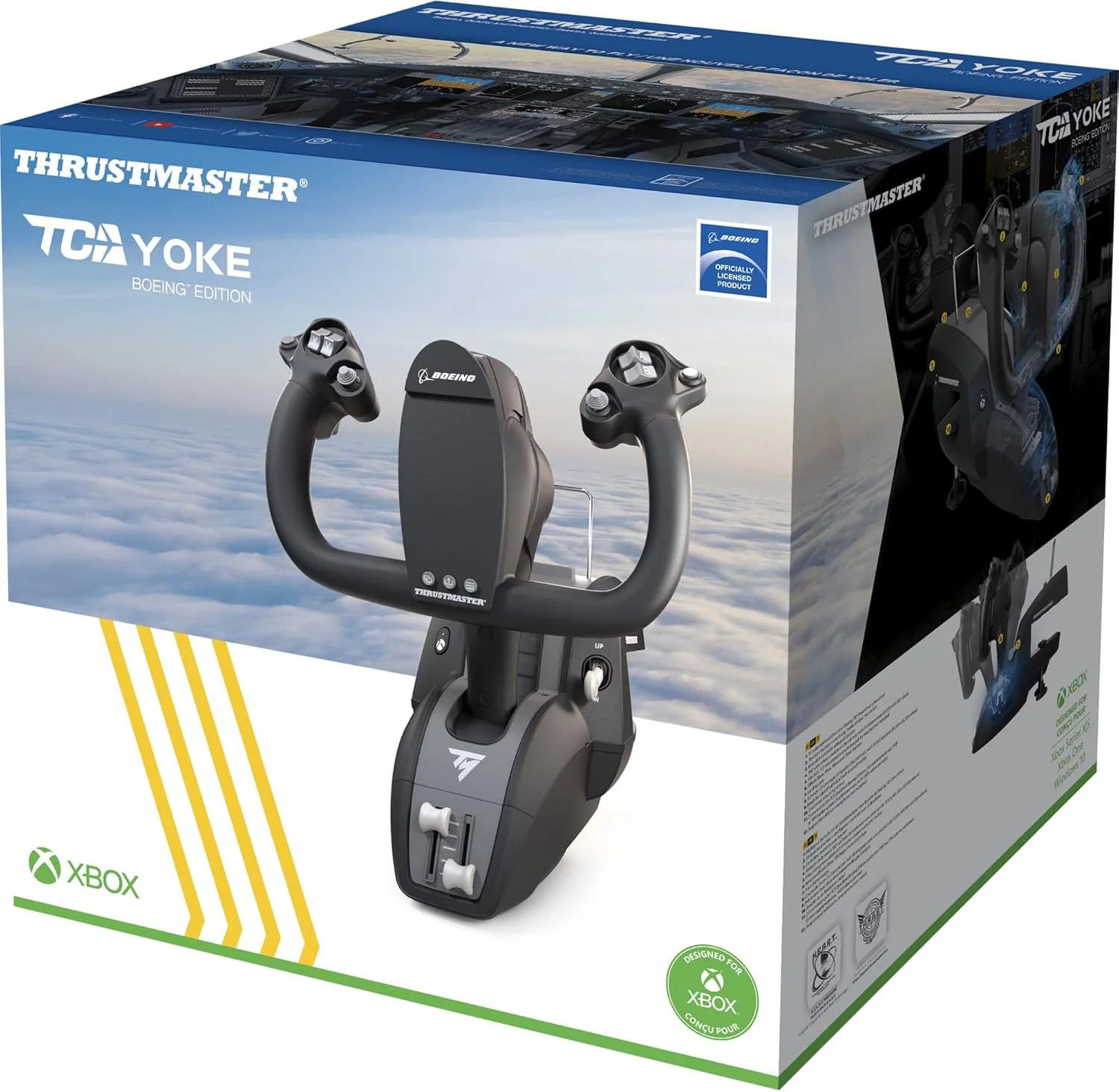 یوک Thrustmaster TCA - کنترلر پرواز با دقت بالا به همراه کوادرانت دریچه گاز برای PC و Xbox Series X|S