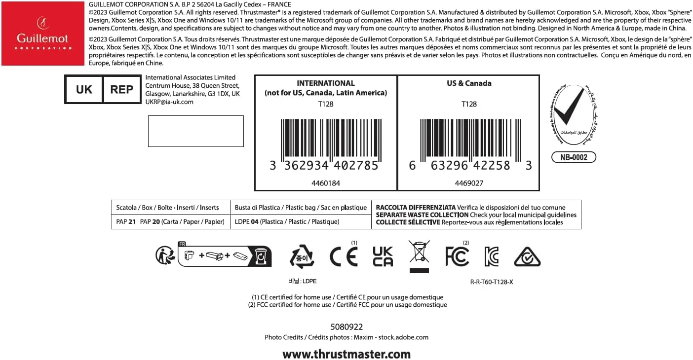 بسته لوازم جانبی ضروری Thrustmaster T128 SimTask Pack برای فرمان مسابقه T128، سازگار با Xbox Series X|S، Xbox One و PC بسته لوازم جانبی ضروری Thrustmaster T128 SimTask Pack برای فرمان مسابقه T128، سازگار با Xbox Series X|S، Xbox One و PC