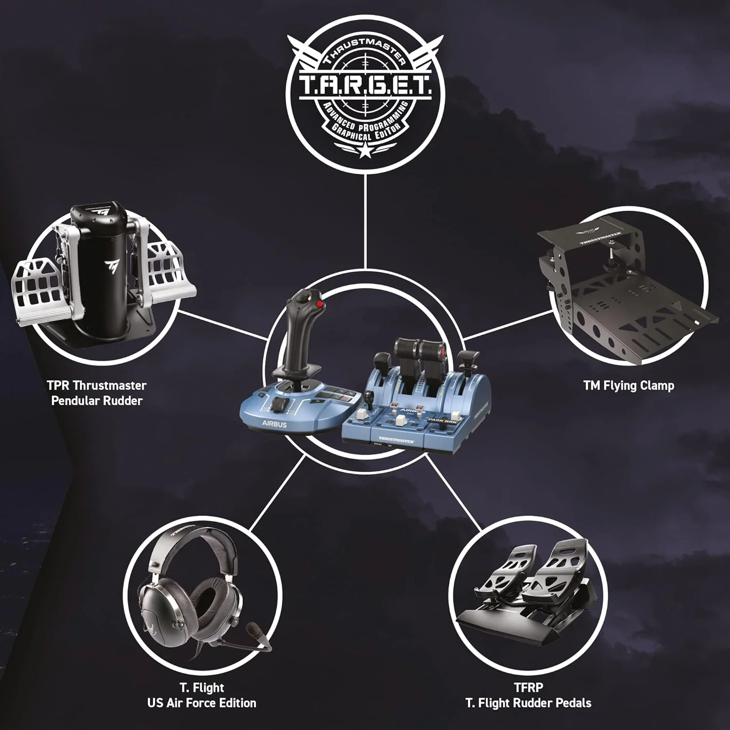 بسته کاپیتان Thrustmaster TCA Airbus X Edition (XBOX Series X/S, PC)