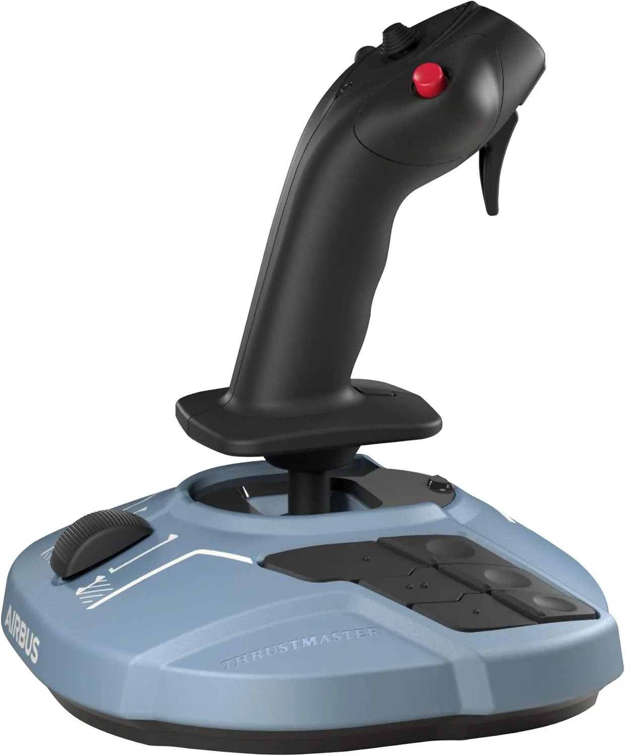 جوی استیک Thrustmaster TCA Sidestick Airbus Edition - جوی استیک ارگونومیک با 12 دکمه قابل برنامه ریزی و معکوس کننده رانش برای کامپیوتر