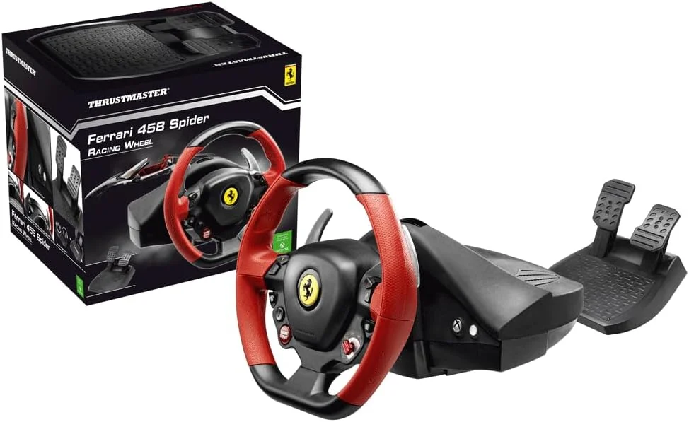 فرمان مسابقه Thrustmaster Ferrari 458 Spider - مخصوص Xbox Series X|S و Xbox One