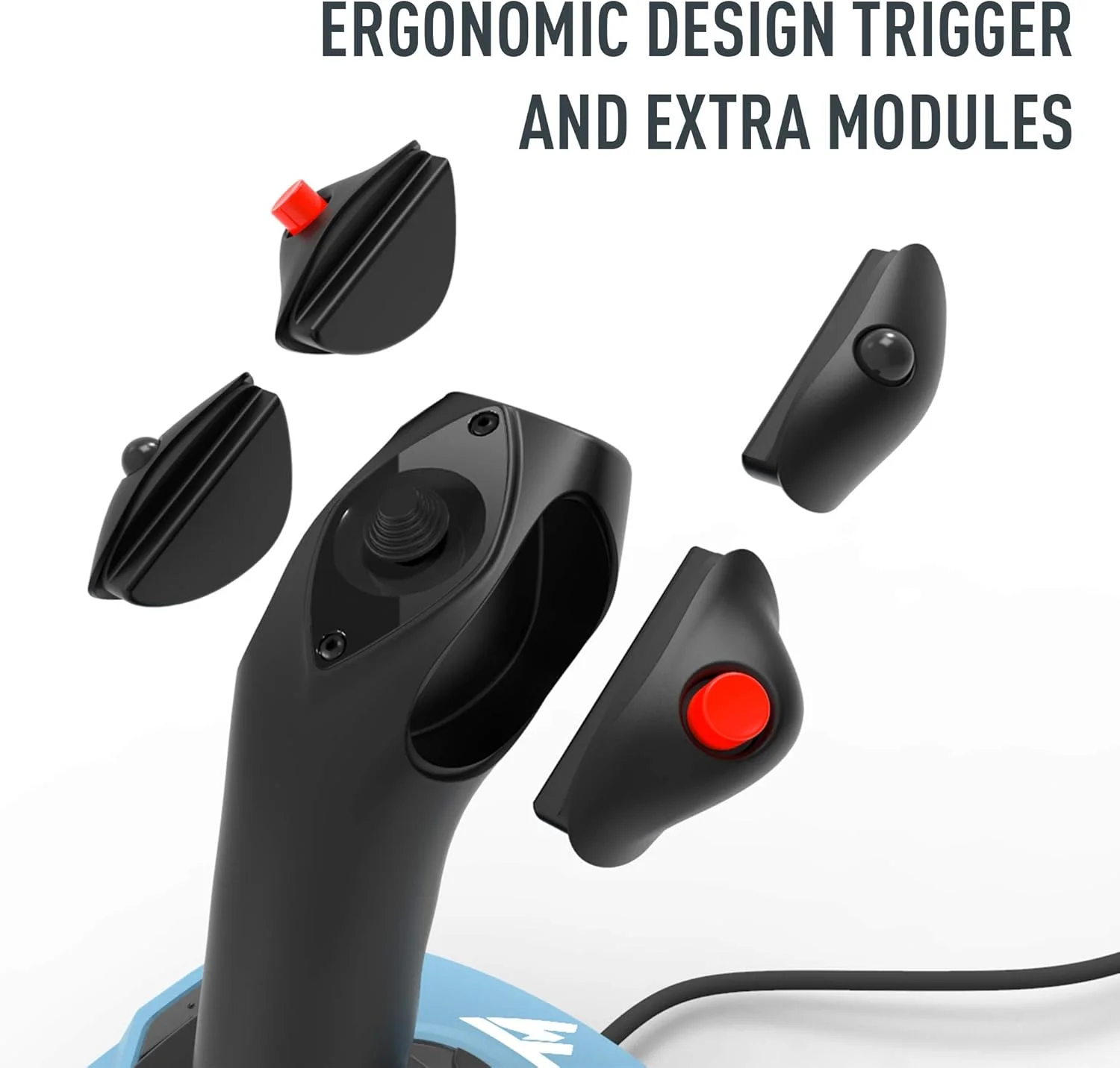 جوی استیک Thrustmaster TCA Sidestick Airbus Edition - جوی استیک ارگونومیک با 12 دکمه قابل برنامه ریزی و معکوس کننده رانش برای کامپیوتر