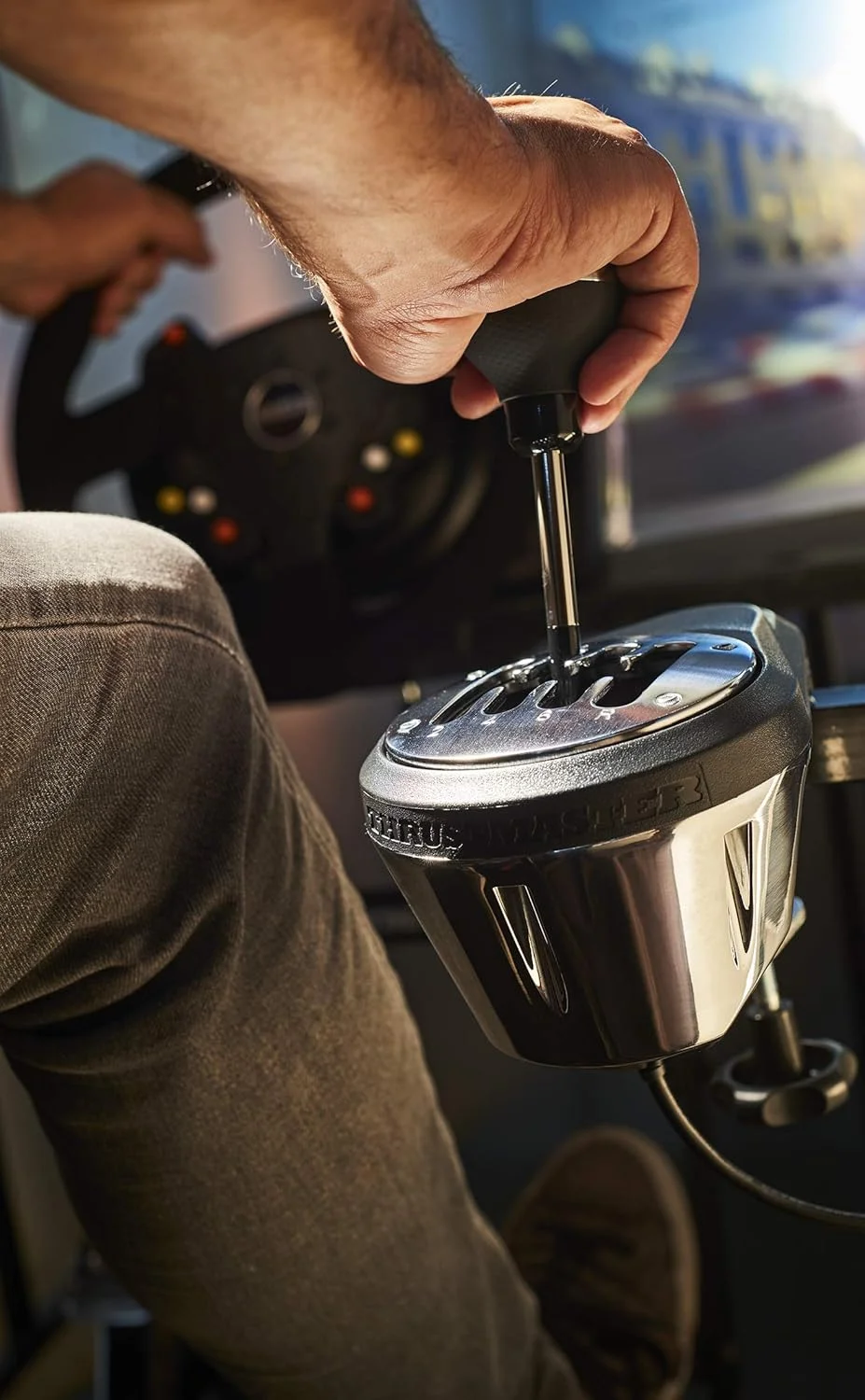 دنده اضافی Thrustmaster TH8A - دنده با دقت بالا با فناوری H.E.A.R.T HallEffect AccuRate برای PC، PS4، PS5، PS5 Pro، Xbox One و Xbox Series X|S