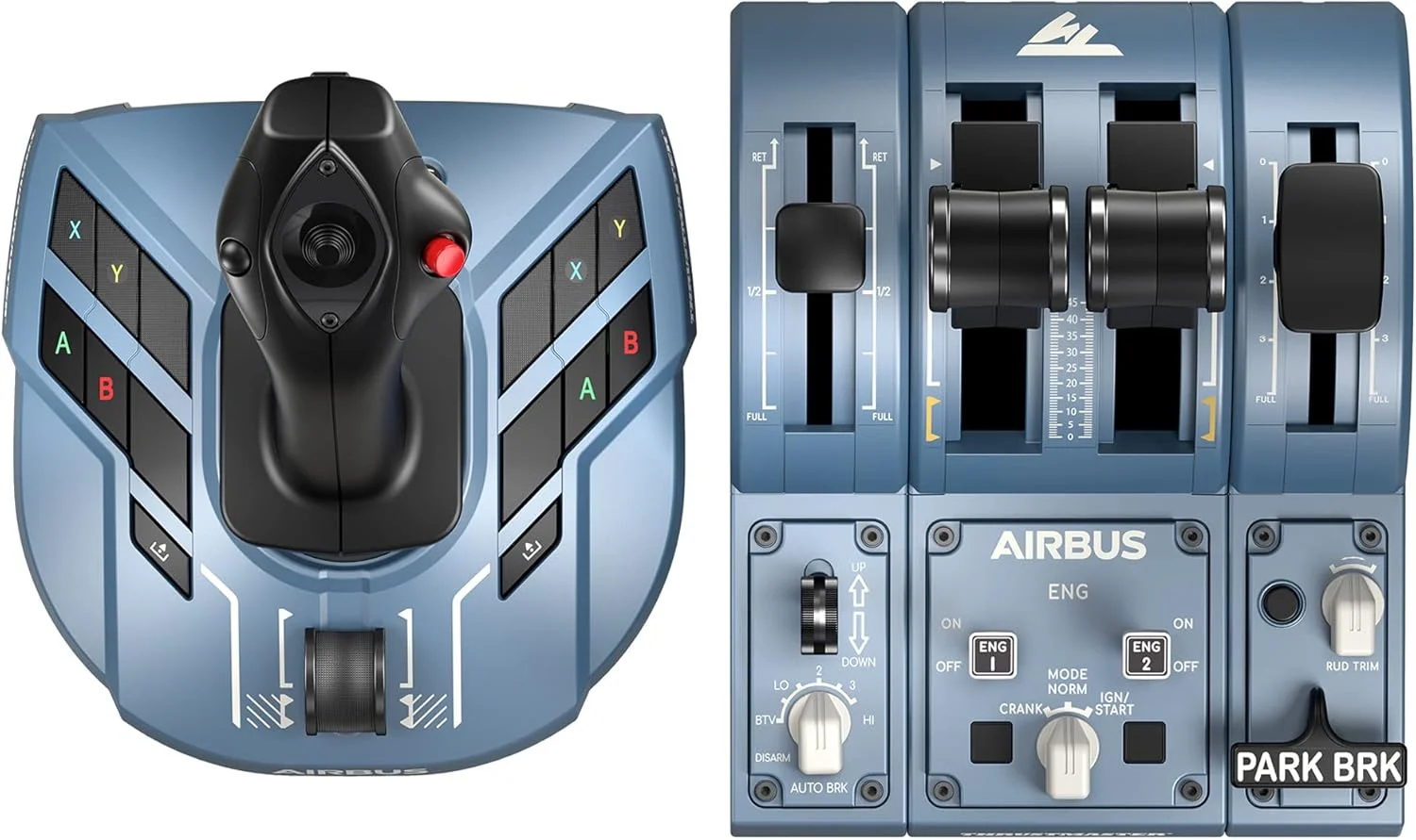 مجموعه تراست مستر TCA Captain Pack X Airbus Edition - جوی استیک پرواز و کوادرانت دریچه گاز با دقت بالا برای Xbox Series X|S، Xbox One و PC