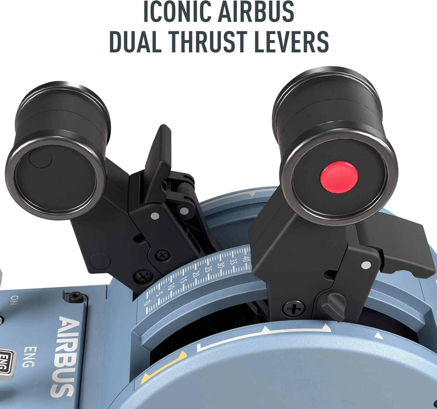 بسته Thrustmaster TCA Officer Airbus Edition - سیستم کنترل پرواز جامع با جوی استیک جانبی و کوادرانت دریچه گاز برای کامپیوتر