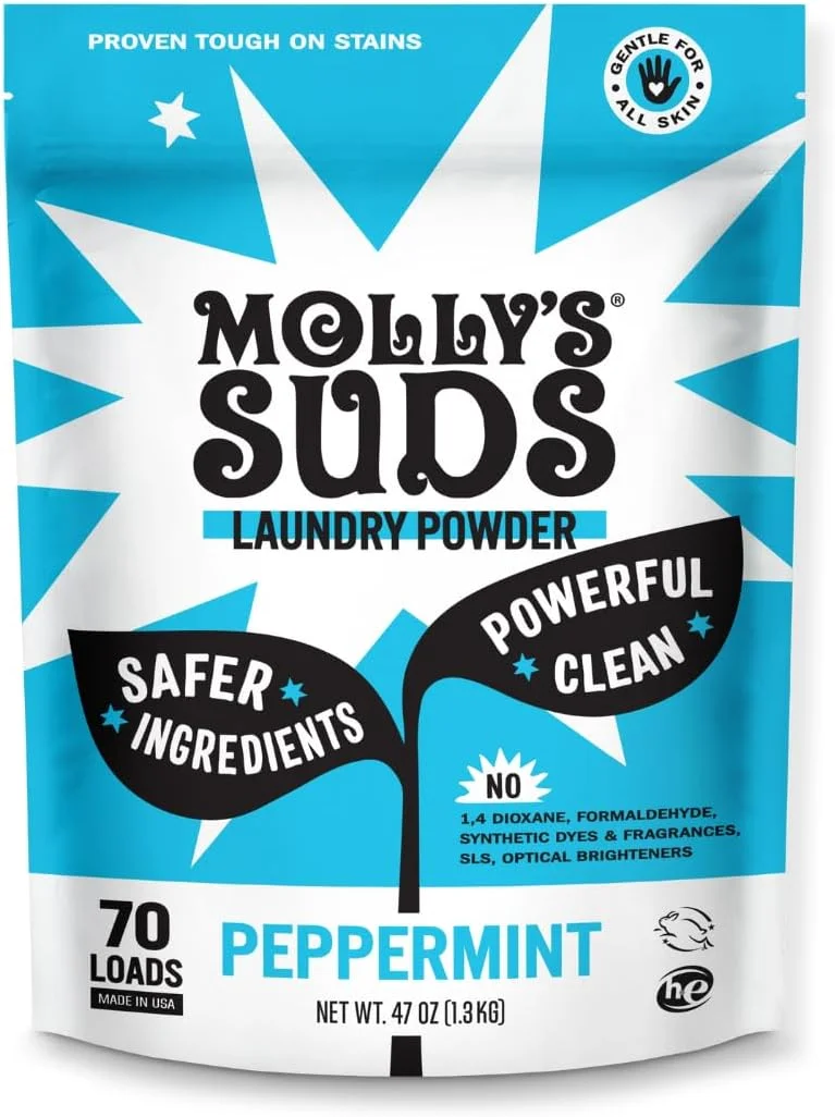 پودر لباسشویی اصلی Molly's Suds، 70 بار شستشو، صابون لباسشویی طبیعی برای پوست های حساس