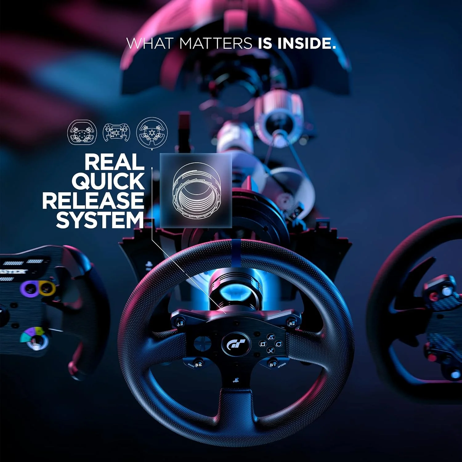 فرمان و پدال مسابقه ای Thrustmaster T300 RS GT - عملکرد بالا با بازخورد نیرو برای PC، PS4 و PS5، PS5 Pro فرمان و پدال مسابقه ای Thrustmaster T300 RS GT - عملکرد بالا با بازخورد نیرو برای PC، PS4 و PS5، PS5 Pro