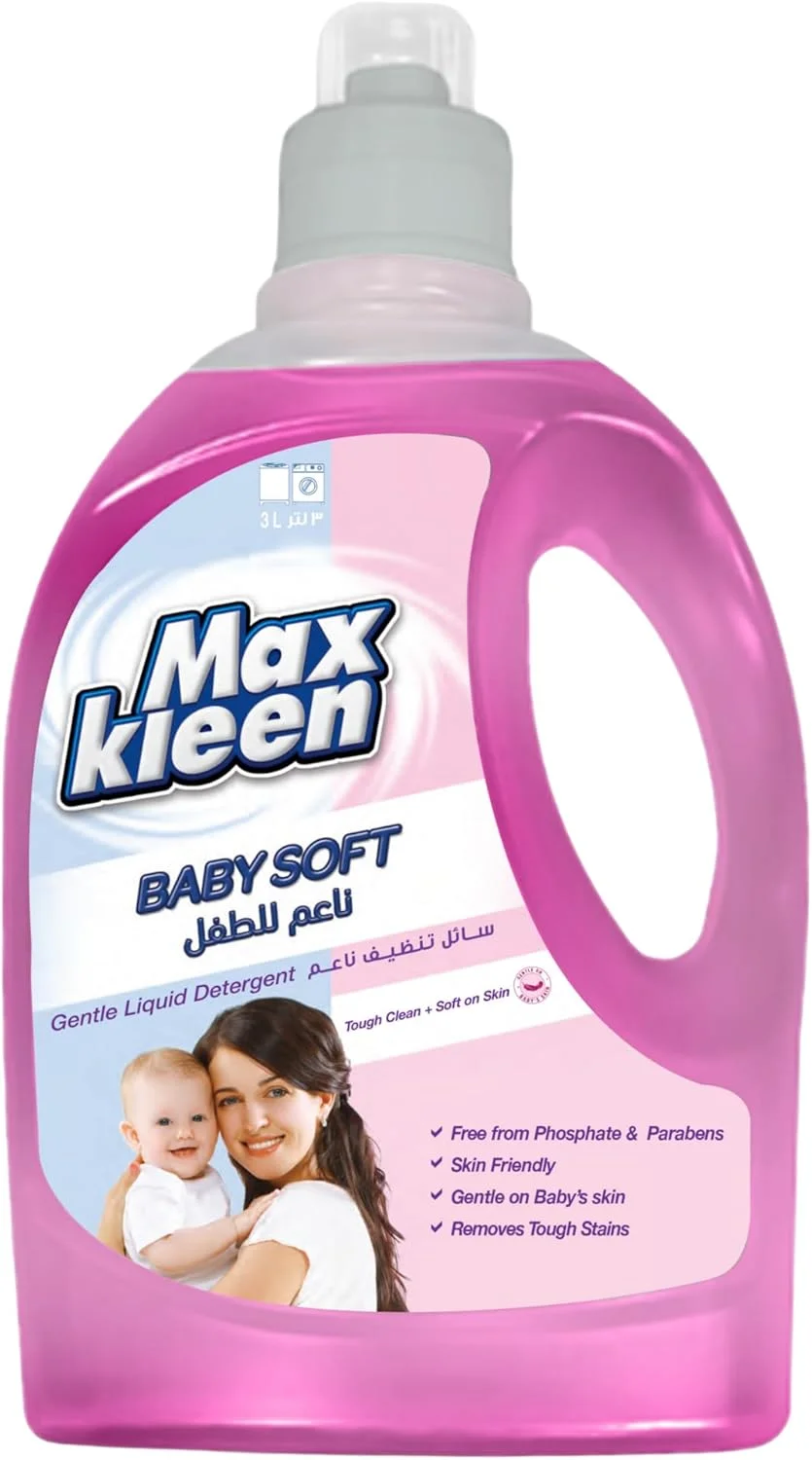 مایع نرم کننده لباس کودک مکس کلین 3 لیتری