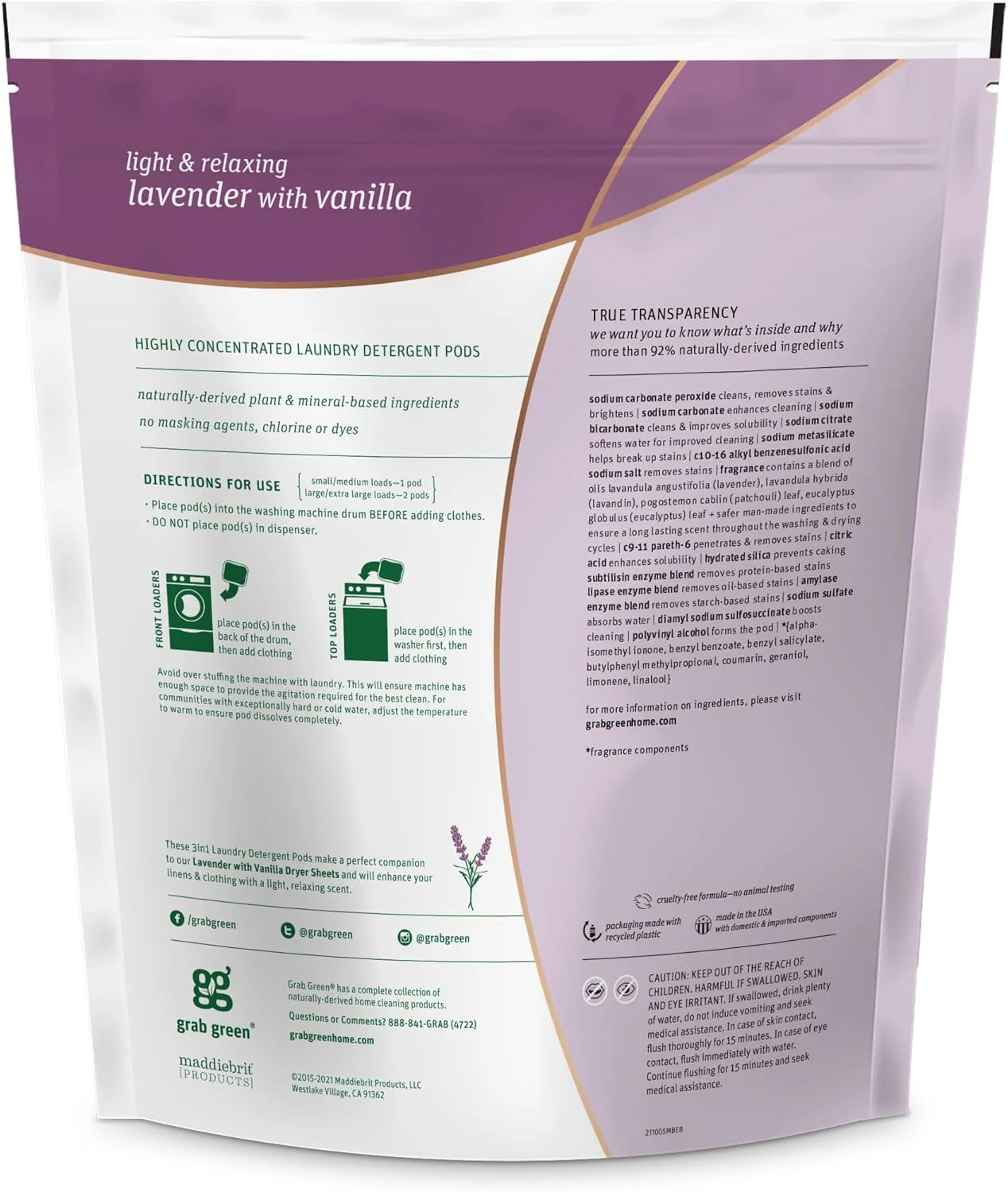 پودر لباسشویی 3 در 1 گراب گرین، 60 عددی، رایحه اسطوخودوس و وانیل، پایه گیاهی و معدنی، قدرت پاک کنندگی عالی، لکه بر، روشن کننده لباس پودر لباسشویی 3 در 1 گراب گرین، 60 عددی، رایحه اسطوخودوس و وانیل، پایه گیاهی و معدنی، قدرت پاک کنندگی عالی، لکه بر، روشن کننده لباس