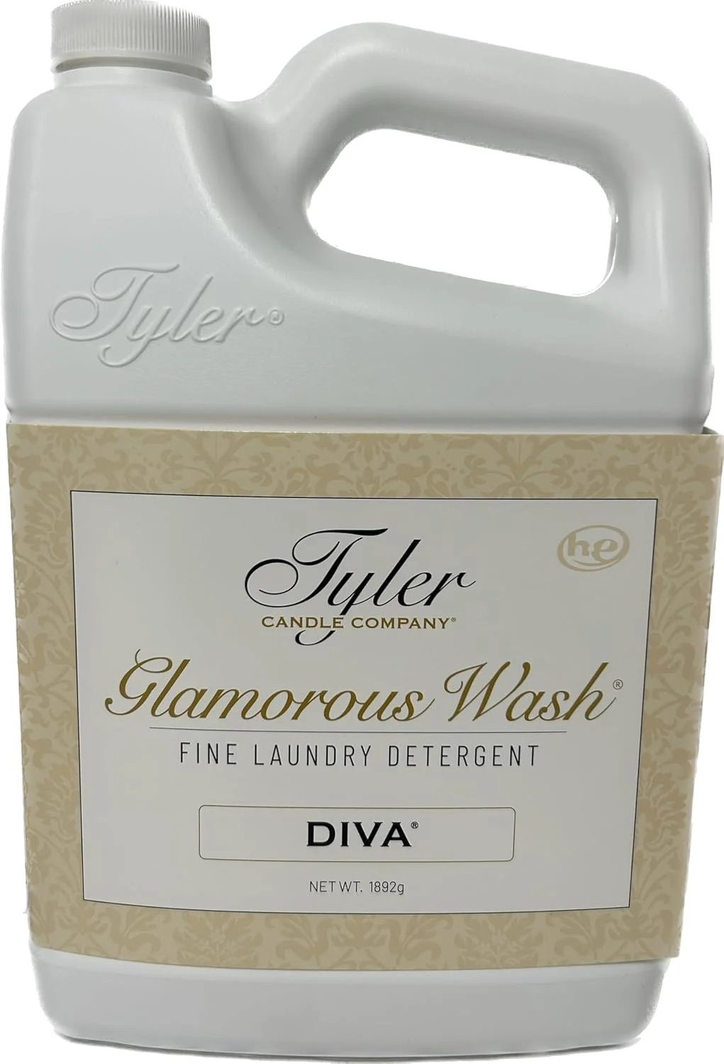 مایع لباسشویی فلادورا تایلر Glam Wash، رایحه Diva، مایع، 64 Fl Oz (نیم گالن)، مناسب ماشین لباسشویی HE