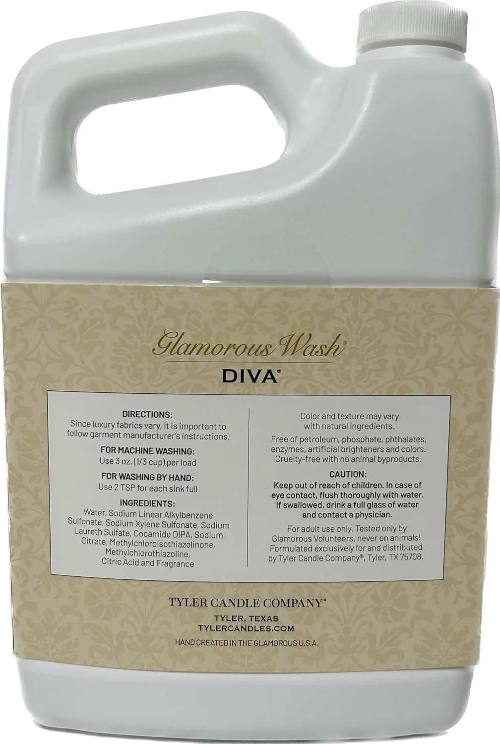 مایع لباسشویی فلادورا تایلر Glam Wash، رایحه Diva، مایع، 64 Fl Oz (نیم گالن)، مناسب ماشین لباسشویی HE مایع لباسشویی فلادورا تایلر Glam Wash، رایحه Diva، مایع، 64 Fl Oz (نیم گالن)، مناسب ماشین لباسشویی HE