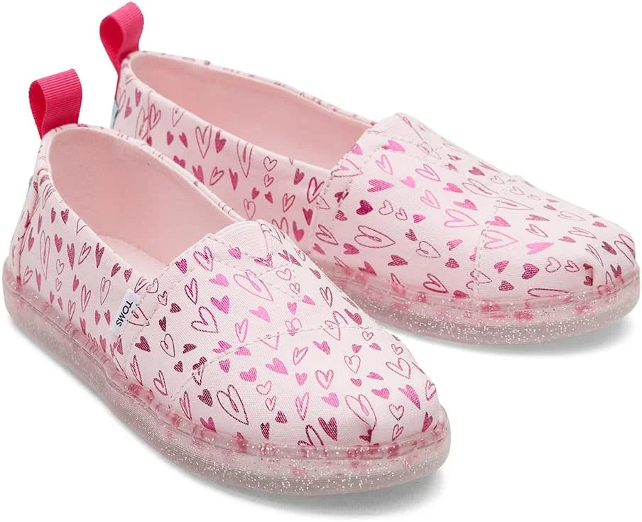 کفش آلپارگاتا دخترانه تامز مدل 10019849 با طرح قلب های فویلی صورتی پاستلی