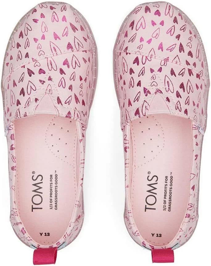 کفش آلپارگاتا دخترانه تامز مدل 10019849 با طرح قلب های فویلی صورتی پاستلی