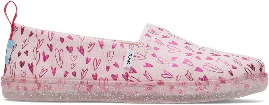 کفش آلپارگاتا دخترانه تامز مدل 10019849 با طرح قلب های فویلی صورتی پاستلی