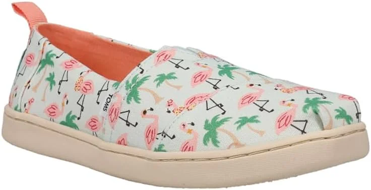 کفش تخت دخترانه TOMS Kids Alpargata طرح فلامینگو هاوایی - سفید کفش تخت دخترانه TOMS Kids Alpargata طرح فلامینگو هاوایی - سفید