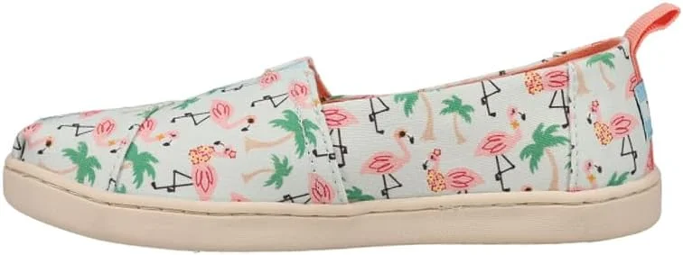 کفش تخت دخترانه TOMS Kids Alpargata طرح فلامینگو هاوایی - سفید کفش تخت دخترانه TOMS Kids Alpargata طرح فلامینگو هاوایی - سفید