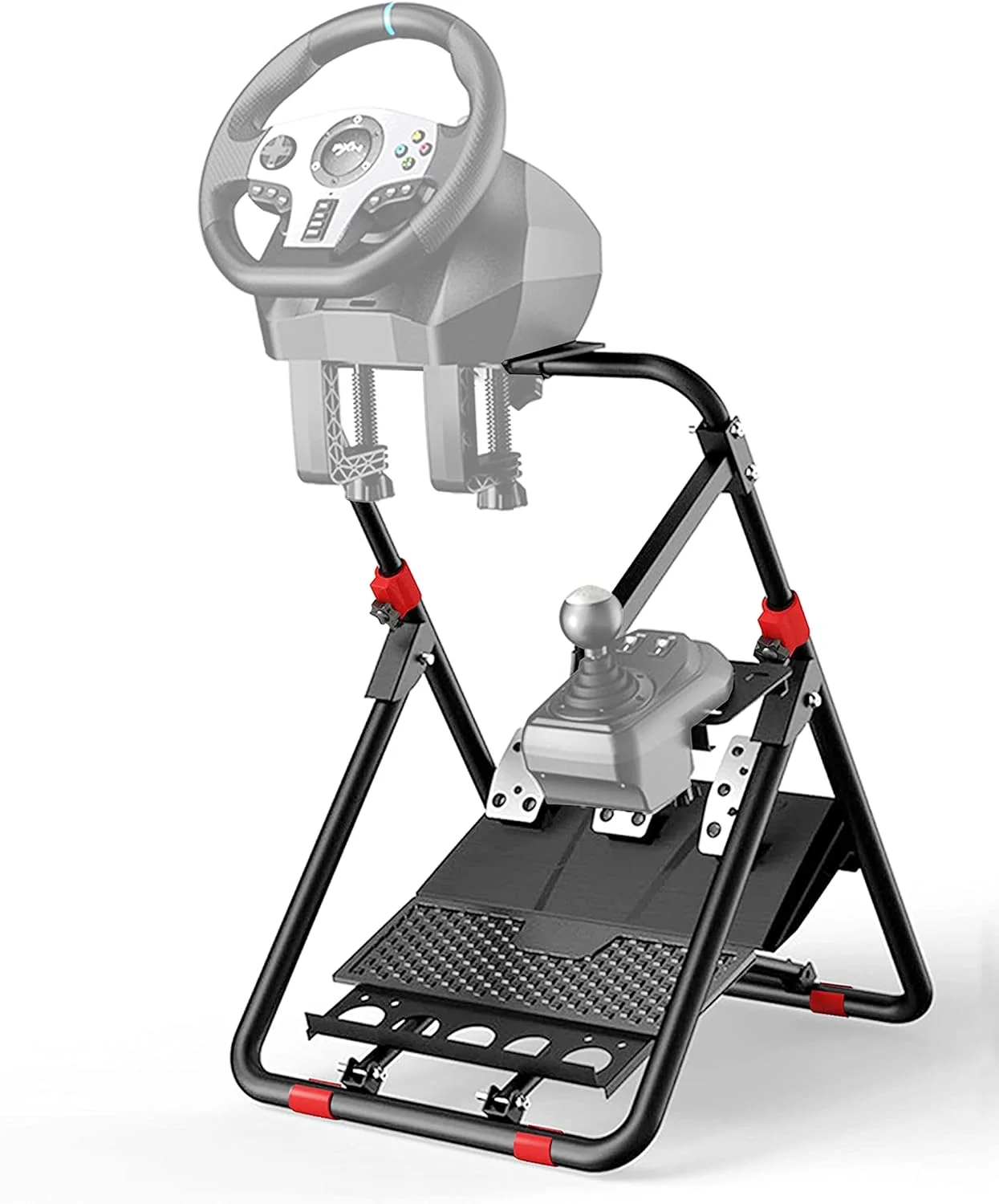 پایه فرمان بازی PXN تاشو برای Logitech G923 G29 G920 G27 G25 و Thrustmaster T300RS/T300GT/ T500RS/GT500 /TGT/TS T248X T248 T300 T458 TX پایه فرمان مسابقه ای تاشو با قابلیت تنظیم شیب PS4 PS5 PC