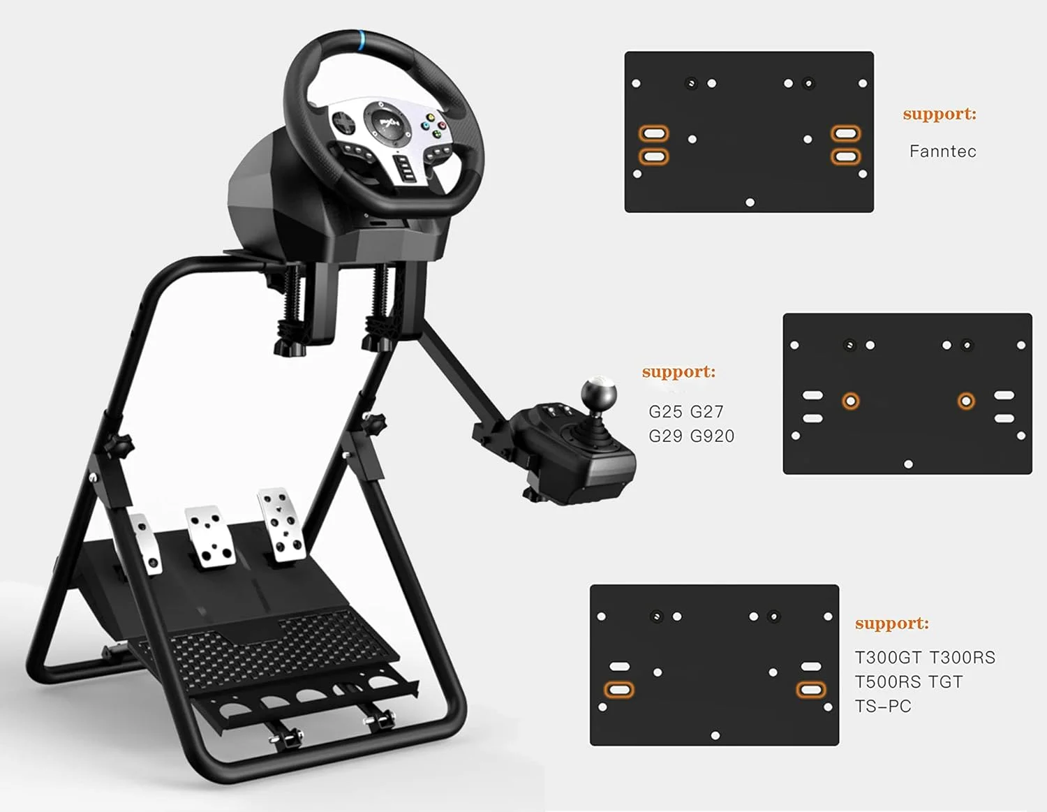 پایه فرمان بازی PXN تاشو برای Logitech G923 G29 G920 G27 G25 و Thrustmaster T300RS/T300GT/ T500RS/GT500 /TGT/TS T248X T248 T300 T458 TX پایه فرمان مسابقه ای تاشو با قابلیت تنظیم شیب PS4 PS5 PC پایه فرمان بازی PXN تاشو برای Logitech G923 G29 G920 G27 G25 و Thrustmaster T300RS/T300GT/ T500RS/GT500 /TGT/TS T248X T248 T300 T458 TX پایه فرمان مسابقه ای تاشو با قابلیت تنظیم شیب PS4 PS5 PC