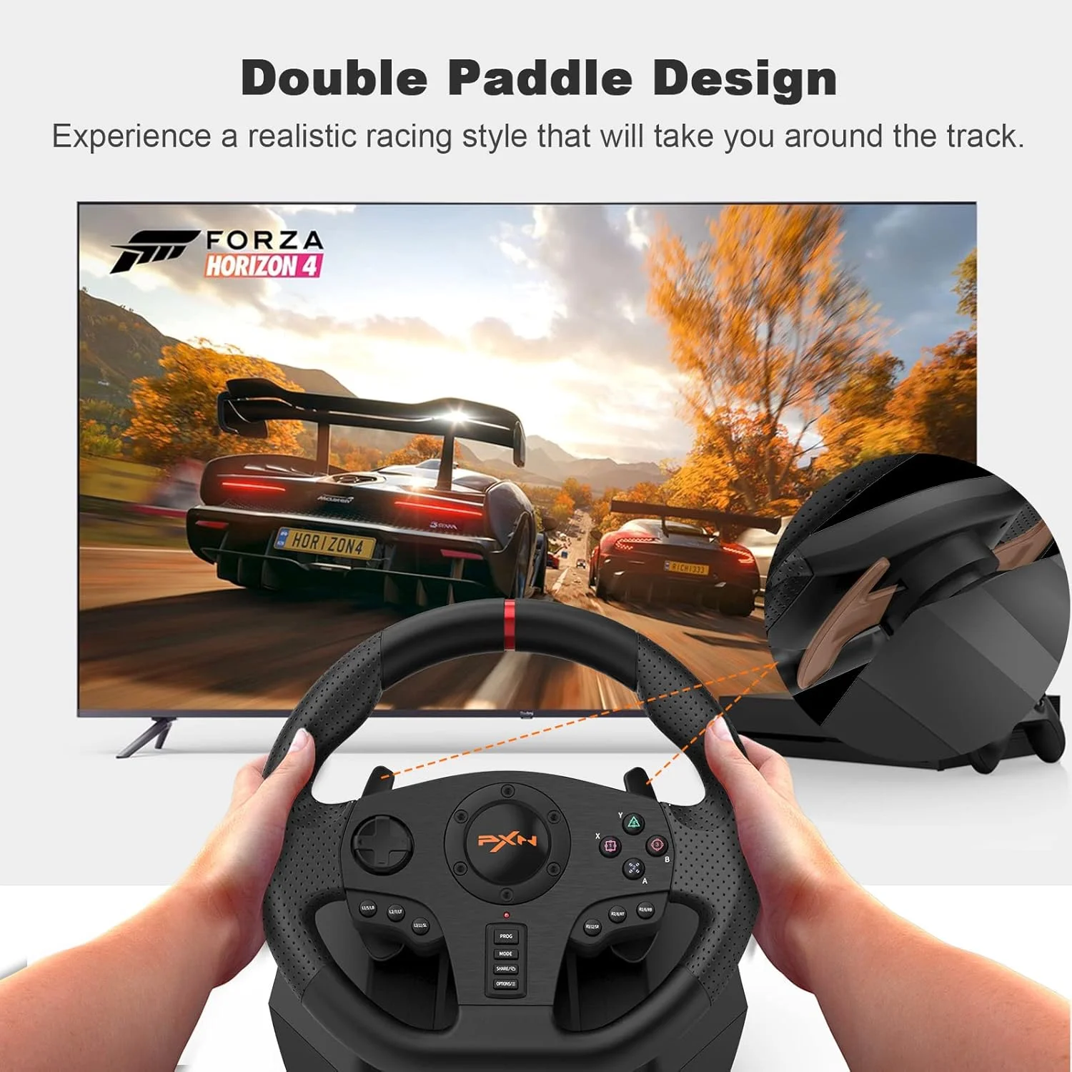 فرمان مسابقه ایکس باکس برای کامپیوتر - PXN-V900 شبیه ساز رانندگی با چرخش 270°/900° استفاده شده - فرمان بازی خوب با پدال برای کامپیوتر، ایکس باکس وان، ایکس باکس سری S/X، PS4، PS3، نینتندو سوییچ، اندروید تی وی فرمان مسابقه ایکس باکس برای کامپیوتر - PXN-V900 شبیه ساز رانندگی با چرخش 270°/900° استفاده شده - فرمان بازی خوب با پدال برای کامپیوتر، ایکس باکس وان، ایکس باکس سری S/X، PS4، PS3، نینتندو سوییچ، اندروید تی وی