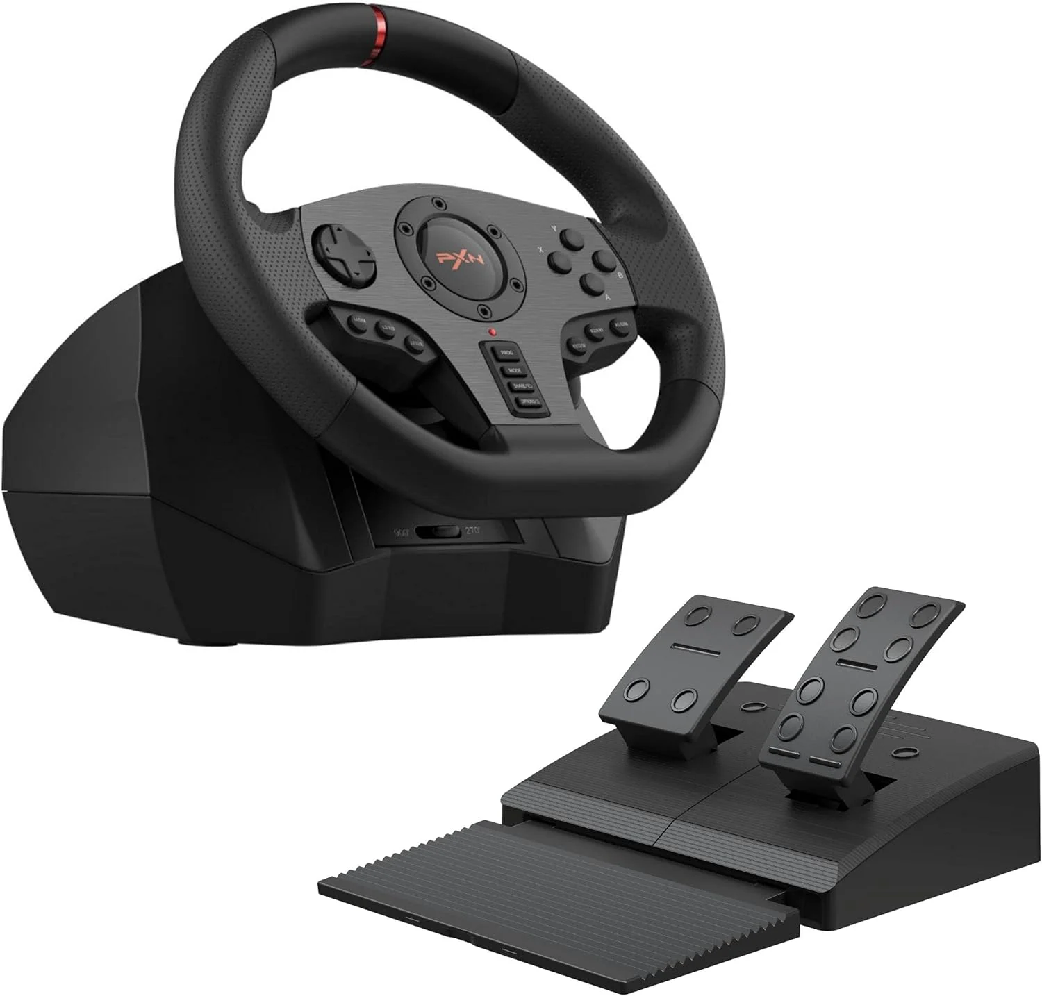 فرمان بازی PXN V900، فرمان مسابقه با پدال، فرمان 270/900 درجه، فرمان بازی با بازخورد لرزشی برای PC، PS3، PS4، Xbox، Nintendo Switch