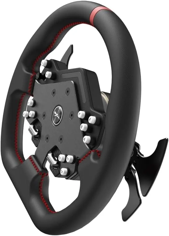 فرمان مسابقه PXN V12 Lite Direct Drive Force Feedback - فرمان جداشدنی 11 اینچی، گشتاور 6 نیوتن متر، سازگاری جهانی برای PC، Xbox One، Xbox Series، PS4 و PS5 فرمان مسابقه PXN V12 Lite Direct Drive Force Feedback - فرمان جداشدنی 11 اینچی، گشتاور 6 نیوتن متر، سازگاری جهانی برای PC، Xbox One، Xbox Series، PS4 و PS5
