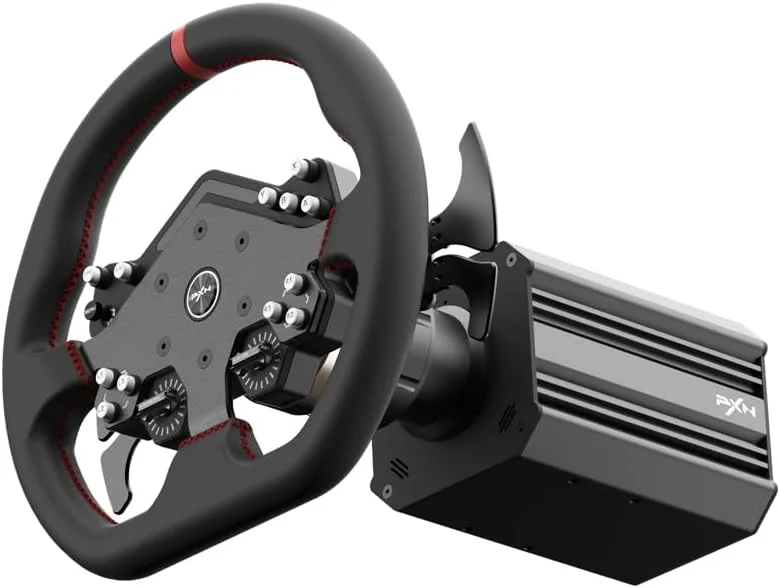 فرمان مسابقه PXN V12 Lite Direct Drive Force Feedback - فرمان جداشدنی 11 اینچی، گشتاور 6 نیوتن متر، سازگاری جهانی برای PC، Xbox One، Xbox Series، PS4 و PS5 فرمان مسابقه PXN V12 Lite Direct Drive Force Feedback - فرمان جداشدنی 11 اینچی، گشتاور 6 نیوتن متر، سازگاری جهانی برای PC، Xbox One، Xbox Series، PS4 و PS5