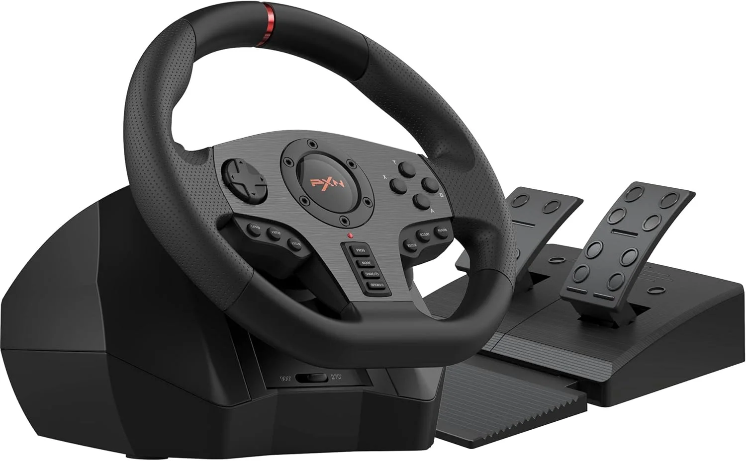 فرمان بازی PXN V900، فرمان مسابقه 270/900 درجه با پدال، بازخورد لرزشی، فرمان بازی برای ایکس باکس وان، PS4، کامپیوتر (Windows 7|9|10|11)، PS3، ایکس باکس سری X|S، نینتندو سوییچ