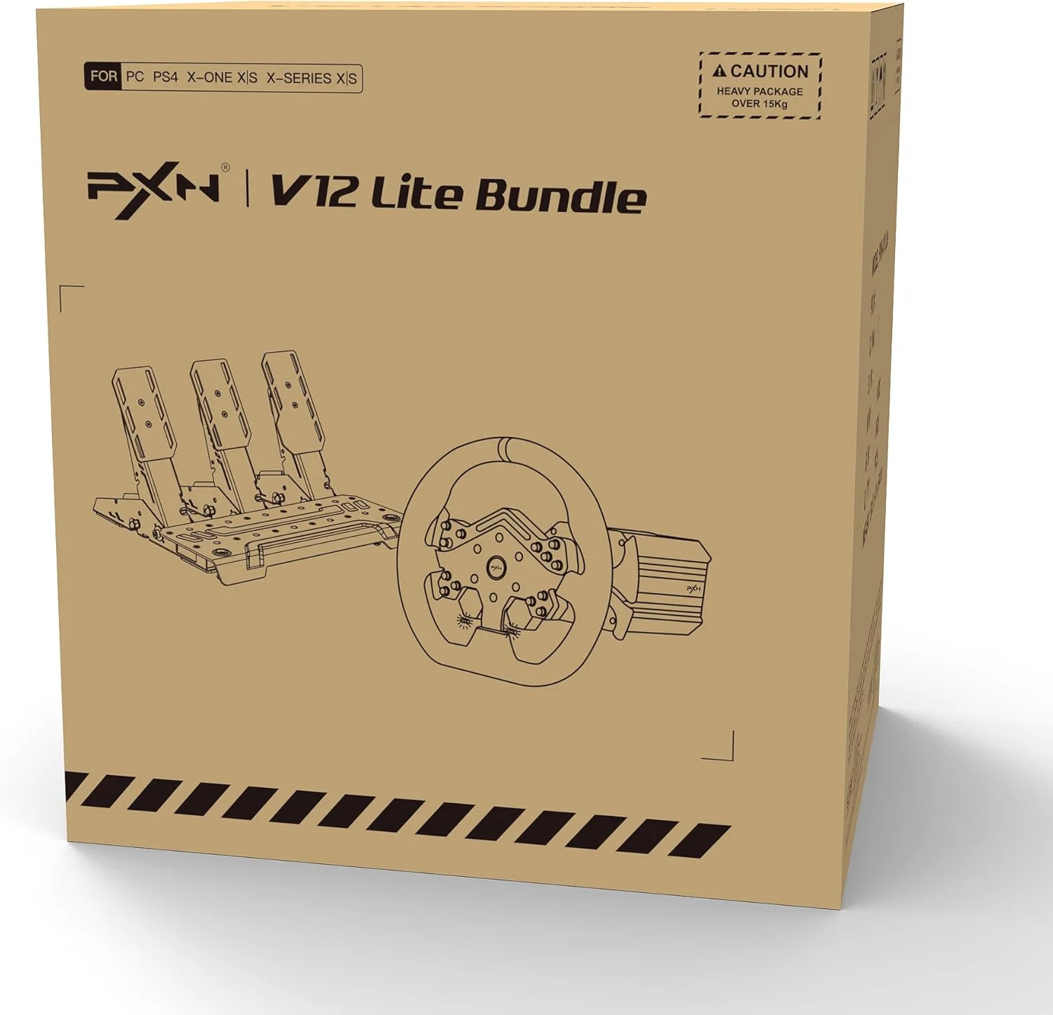 فرمان بازی PXN V12 Lite با پدال، فرمان Direct Drive با گشتاور 6 نیوتن متر، فرمان بازی PC، فرمان FFB برای PS4، Xbox One، Xbox Series X/S فرمان بازی PXN V12 Lite با پدال، فرمان Direct Drive با گشتاور 6 نیوتن متر، فرمان بازی PC، فرمان FFB برای PS4، Xbox One، Xbox Series X/S