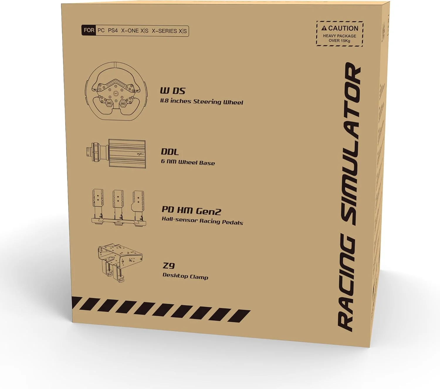 فرمان بازی PXN V12 Lite با پدال، فرمان Direct Drive با گشتاور 6 نیوتن متر، فرمان بازی PC، فرمان FFB برای PS4، Xbox One، Xbox Series X/S فرمان بازی PXN V12 Lite با پدال، فرمان Direct Drive با گشتاور 6 نیوتن متر، فرمان بازی PC، فرمان FFB برای PS4، Xbox One، Xbox Series X/S
