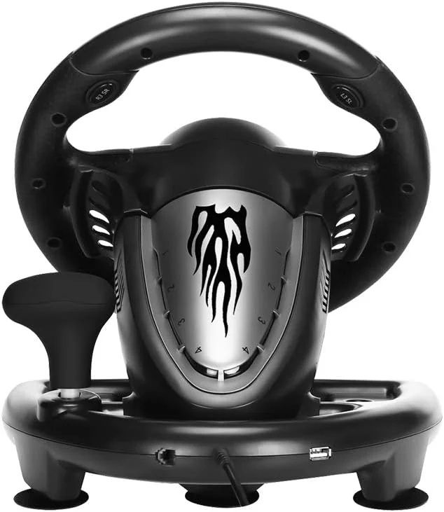 فرمان بازی PXN V3III PC با چرخش 180 درجه، فرمان مسابقه ای USB جهانی با پدال برای PS3، PS4، Xbox One، Xbox Series X/S، Nintendo Switch مشکی (دست دوم - در حد نو) فرمان بازی PXN V3III PC با چرخش 180 درجه، فرمان مسابقه ای USB جهانی با پدال برای PS3، PS4، Xbox One، Xbox Series X/S، Nintendo Switch مشکی (دست دوم - در حد نو)