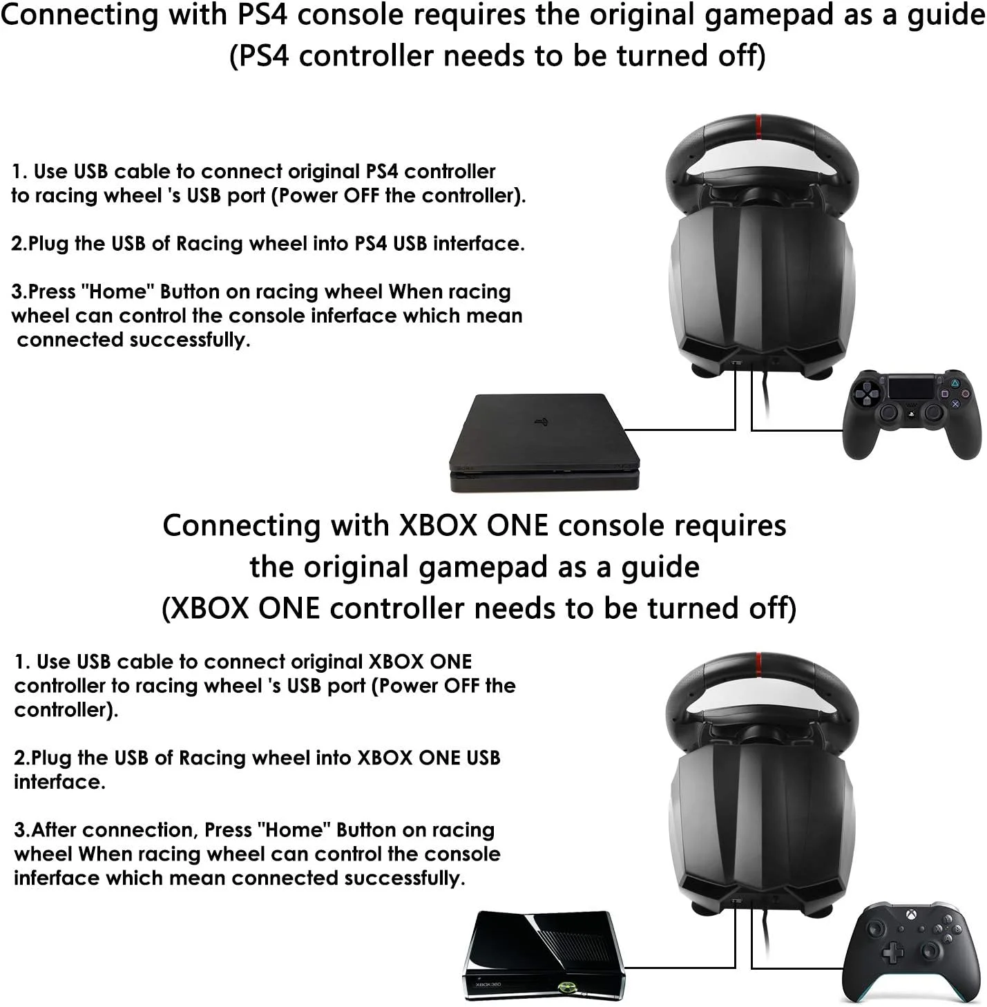 فرمان و پدال برای PS3، PS4، ایکس باکس، وان، ایکس باکس سری X/S، نینتندو سوییچ، اندروید تی وی - فرمان مسابقه ای قابل تعویض 270/900 درجه | مدل PXN V900 فرمان و پدال برای PS3، PS4، ایکس باکس، وان، ایکس باکس سری X/S، نینتندو سوییچ، اندروید تی وی - فرمان مسابقه ای قابل تعویض 270/900 درجه | مدل PXN V900
