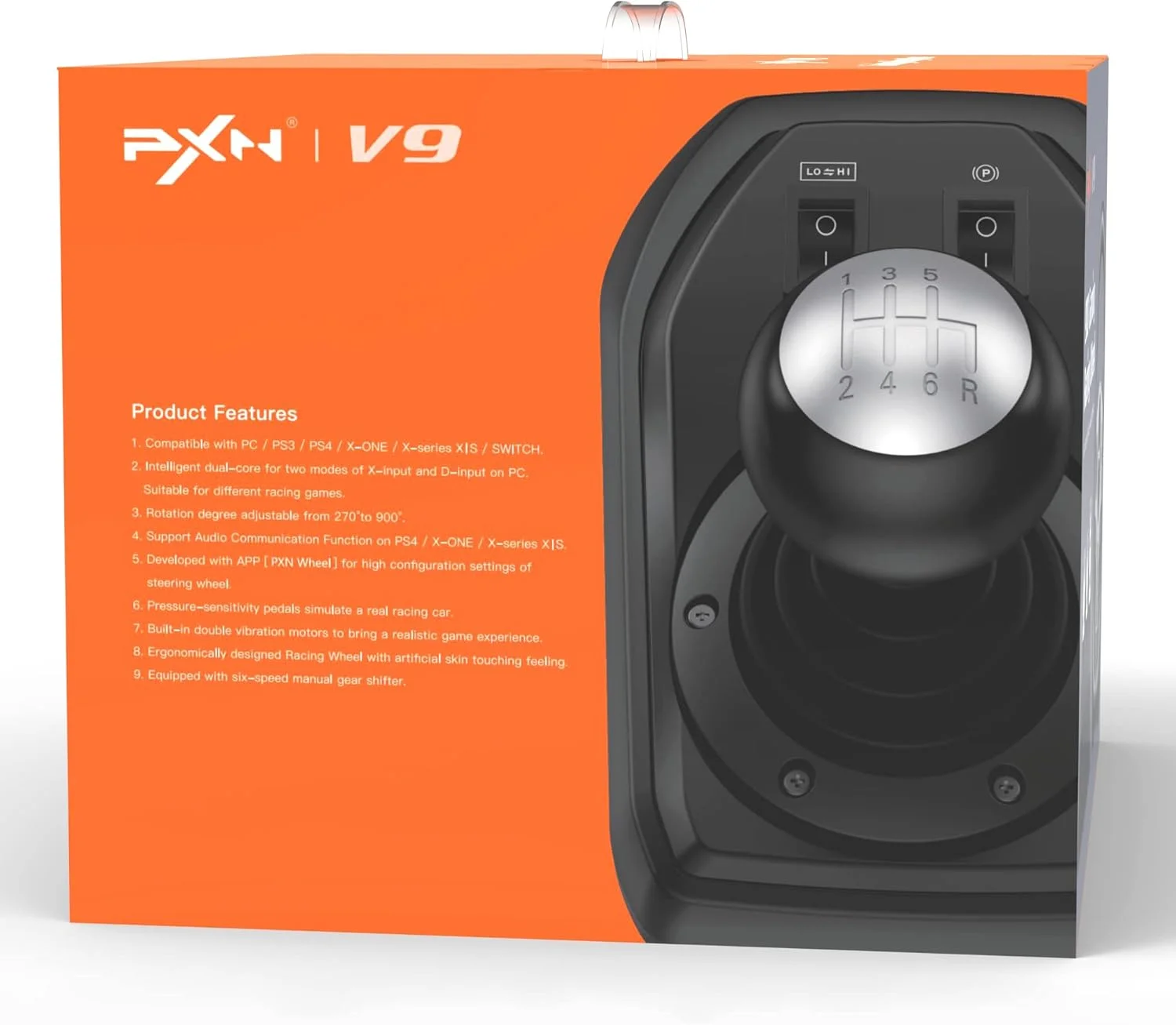 فرمان بازی PXN V9، فرمان شبیه ساز رانندگی 270/900 درجه، فرمان بازی PC با پدال و دنده، فرمان مسابقه برای Xbox، PS4، PS3، PC، Switch - (دست دوم - در حد نو) فرمان بازی PXN V9، فرمان شبیه ساز رانندگی 270/900 درجه، فرمان بازی PC با پدال و دنده، فرمان مسابقه برای Xbox، PS4، PS3، PC، Switch - (دست دوم - در حد نو)