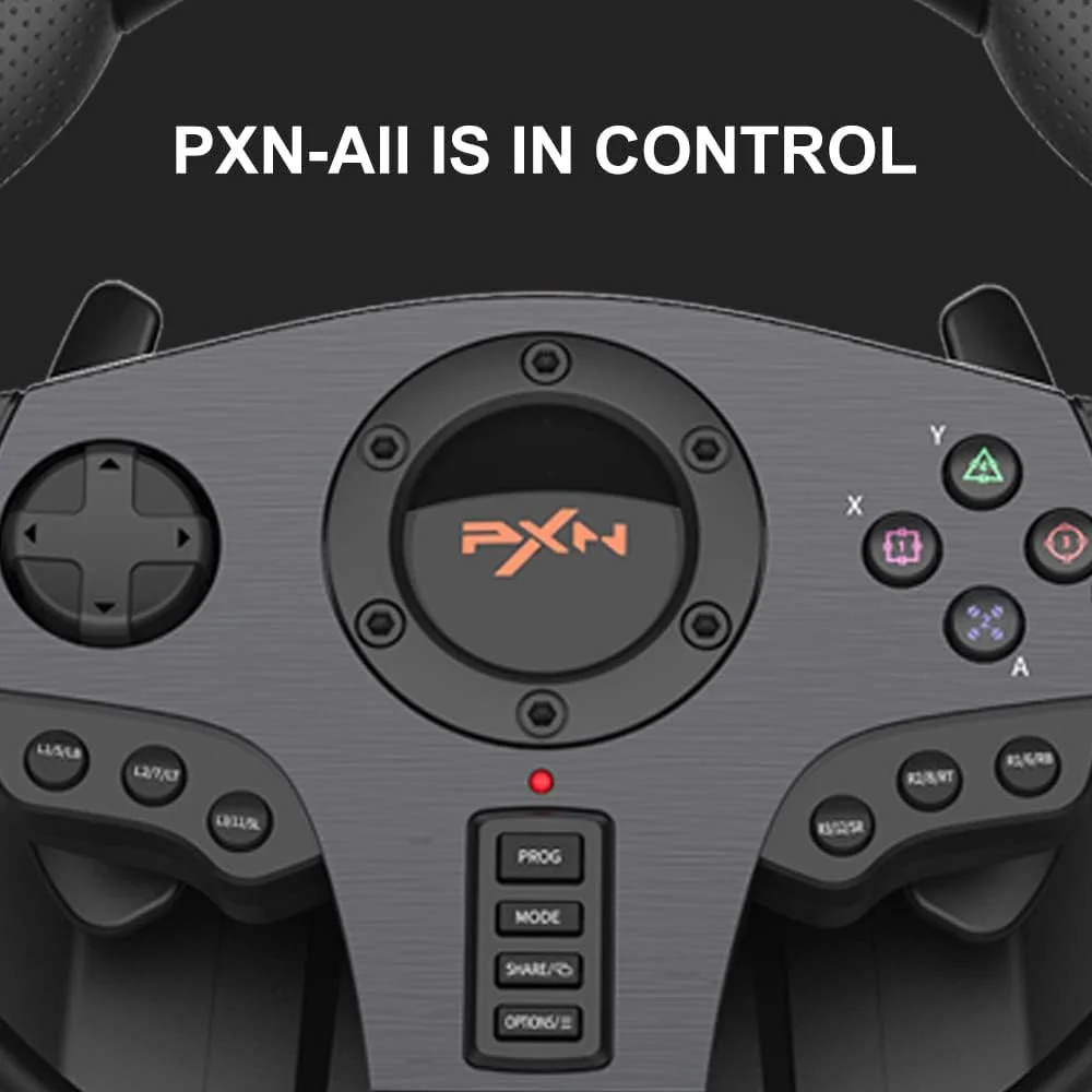 فرمان مسابقه بازی PXN V900 با پدال 270/900 درجه برای PS4/PS3/PC/Nintendo Switch/Xbox One/Xbox series X,S، شبیه ساز رانندگی Need for Speed/Forza Horizon 4,5/European Truck 2 فرمان مسابقه بازی PXN V900 با پدال 270/900 درجه برای PS4/PS3/PC/Nintendo Switch/Xbox One/Xbox series X,S، شبیه ساز رانندگی Need for Speed/Forza Horizon 4,5/European Truck 2