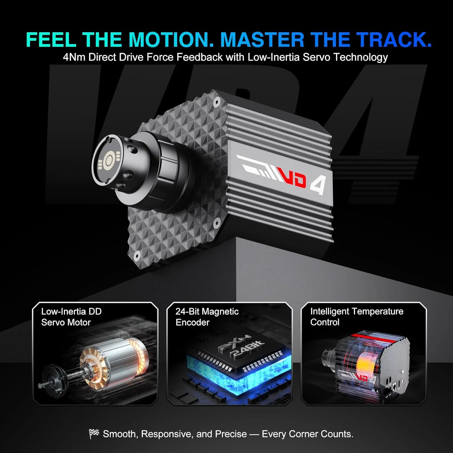 بسته PXN VD4 - مجموعه فرمان مسابقه Direct Drive - پایه موتور سروو 4Nm VD4 + فرمان بازی W AS (28 سانتی متر) + پدال PD HM GEN2 2 - مجموعه مسابقه شبیه سازی برای کامپیوتر بسته PXN VD4 - مجموعه فرمان مسابقه Direct Drive - پایه موتور سروو 4Nm VD4 + فرمان بازی W AS (28 سانتی متر) + پدال PD HM GEN2 2 - مجموعه مسابقه شبیه سازی برای کامپیوتر
