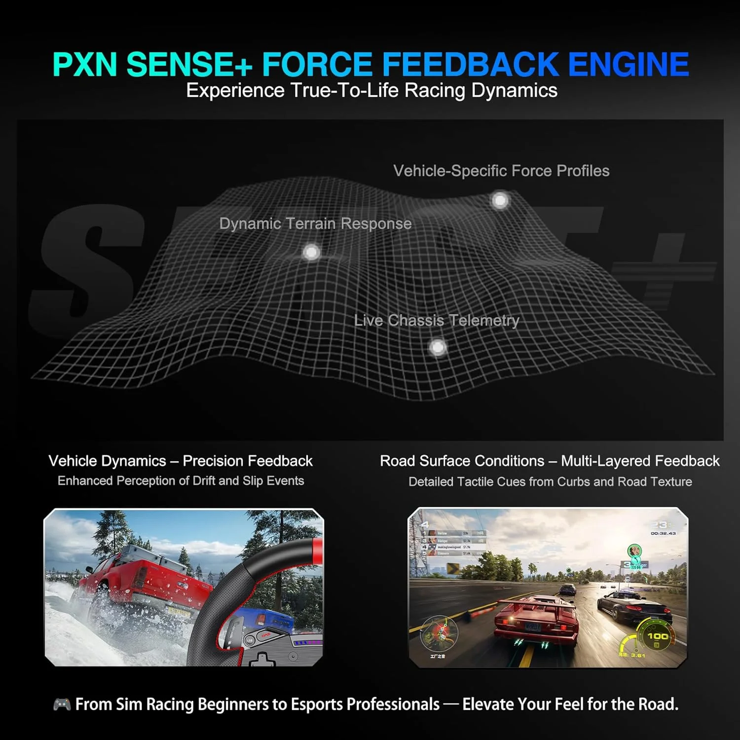 بسته PXN VD4 - مجموعه فرمان مسابقه Direct Drive - پایه موتور سروو 4Nm VD4 + فرمان بازی W AS (28 سانتی متر) + پدال PD HM GEN2 2 - مجموعه مسابقه شبیه سازی برای کامپیوتر بسته PXN VD4 - مجموعه فرمان مسابقه Direct Drive - پایه موتور سروو 4Nm VD4 + فرمان بازی W AS (28 سانتی متر) + پدال PD HM GEN2 2 - مجموعه مسابقه شبیه سازی برای کامپیوتر