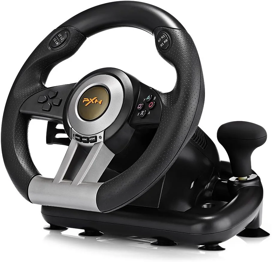 فرمان بازی مسابقه ای PXN V3II با پدال ترمز - USB - سازگار با PC، PS3، PS4، Xbox One