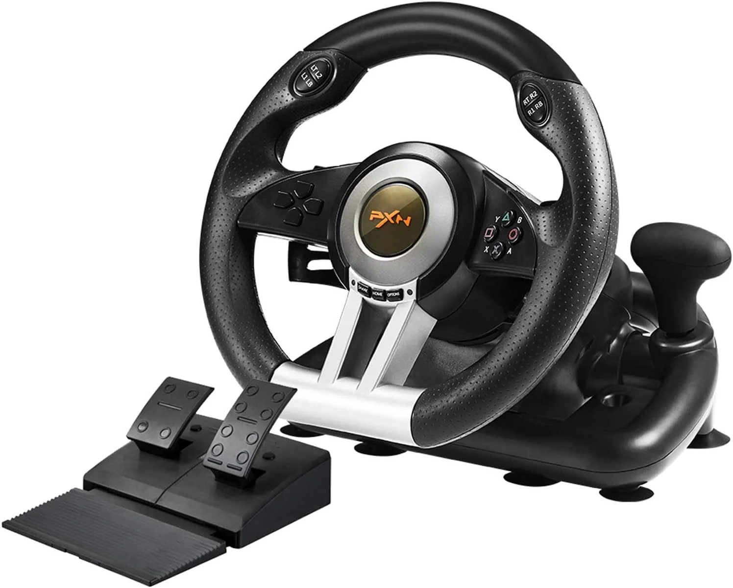 فرمان مسابقه PXN V3II PC، فرمان بازی مسابقه ای USB با پدال برای ویندوز PC/PS3/PS4/Xbox One/Nintendo Switch