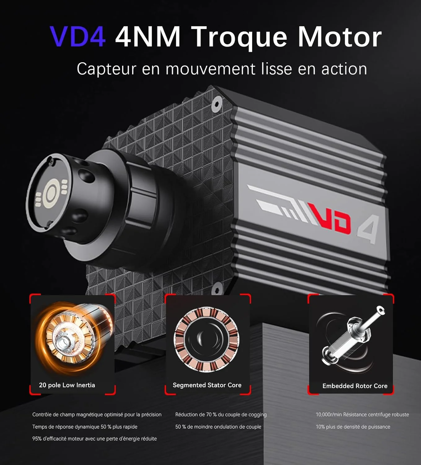 باندل PXN VD4 F 4NM Torque Sim Racing Direct Drive شامل فرمان مسابقه با فیدبک نیرو، پدال سنسور اثر هال، فرمان PC با پدال باندل PXN VD4 F 4NM Torque Sim Racing Direct Drive شامل فرمان مسابقه با فیدبک نیرو، پدال سنسور اثر هال، فرمان PC با پدال