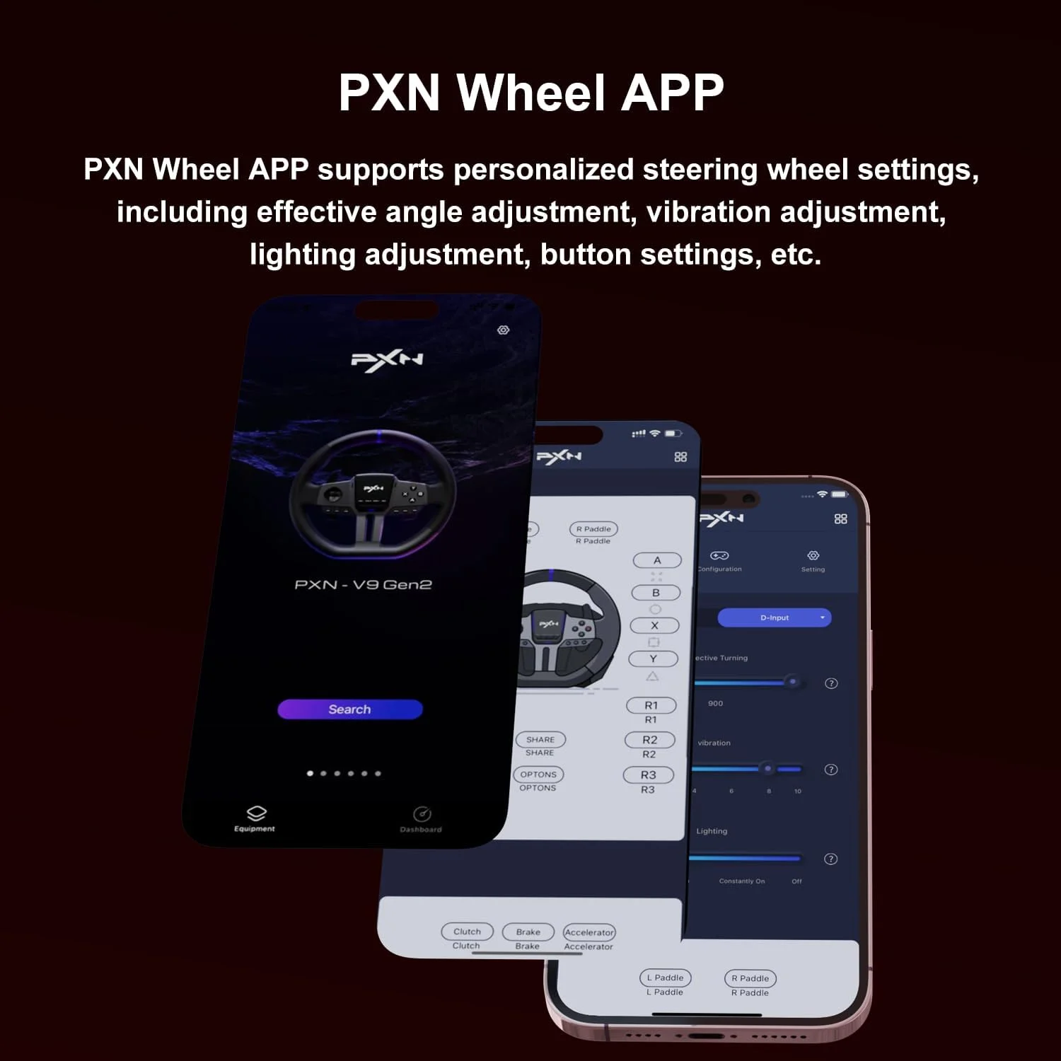 فرمان و دسته دنده و پدال بازی PXN V9 GEN2، فرمان بازی با پدالهای تعویض دنده، پدال اثر هال، دسته دنده 6+R، فرمان مسابقه برای PS4، PS3، Xbox Series X/S، Xbox One، PC فرمان و دسته دنده و پدال بازی PXN V9 GEN2، فرمان بازی با پدالهای تعویض دنده، پدال اثر هال، دسته دنده 6+R، فرمان مسابقه برای PS4، PS3، Xbox Series X/S، Xbox One، PC